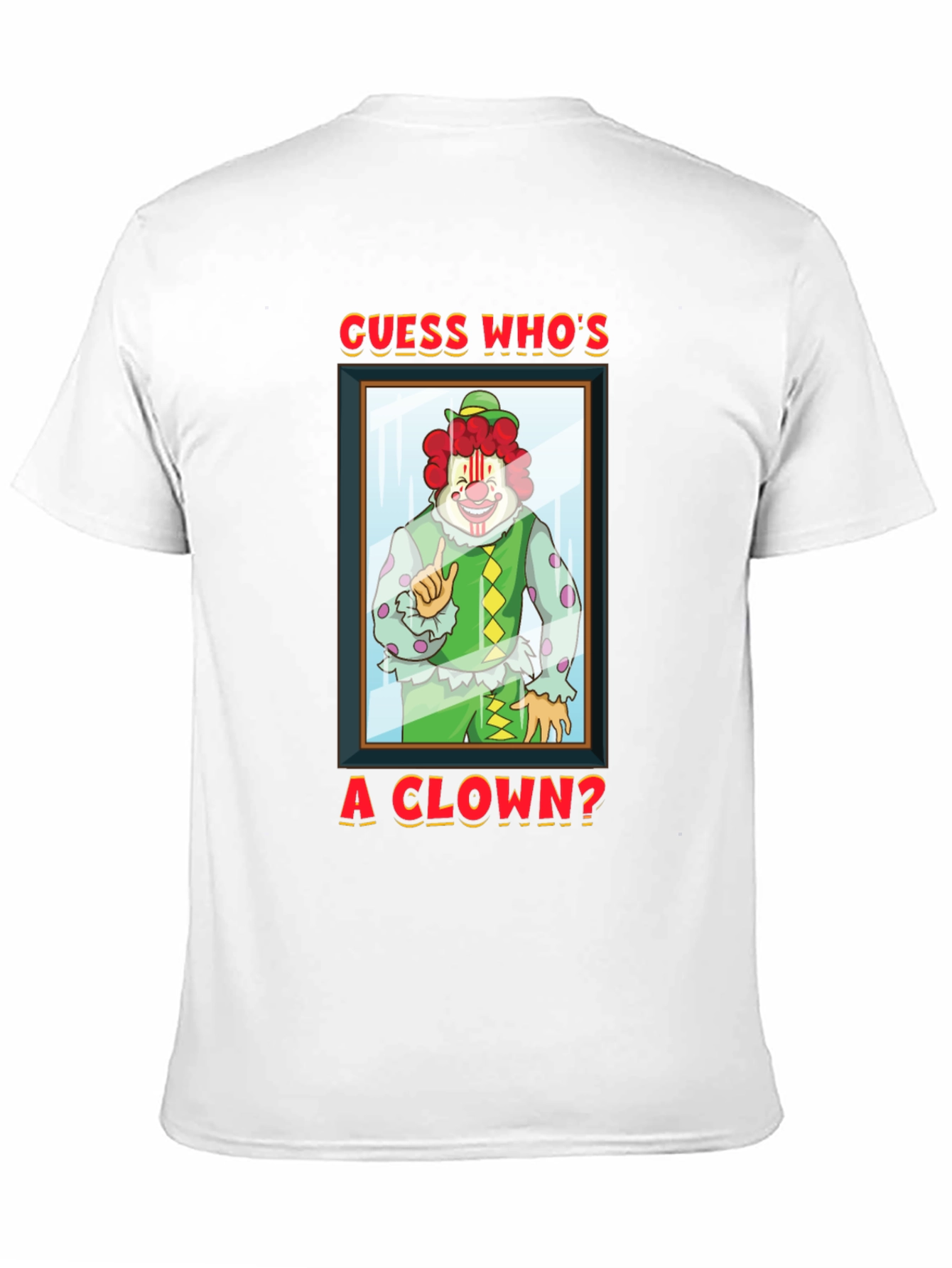 Black Guess Who's A Clown? Graphic T-Shirt view 11
