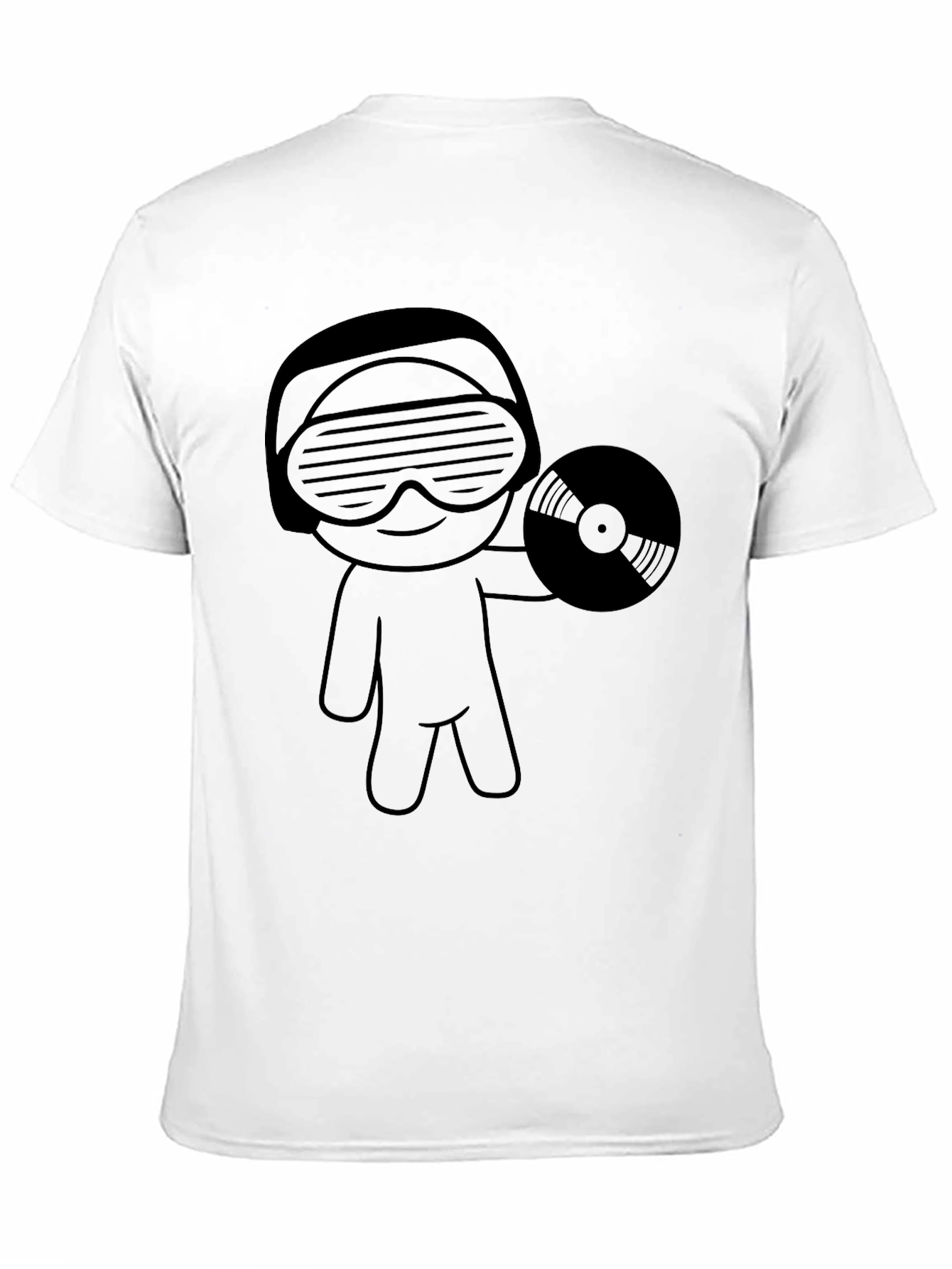Black DJ Record Graphic Black T-Shirt view 11
