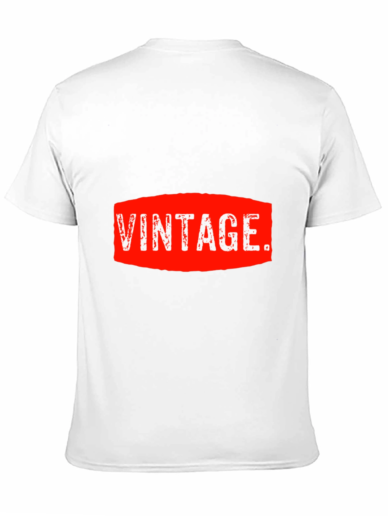 Black Vintage Graphic Tee - Red and White on Black view 11