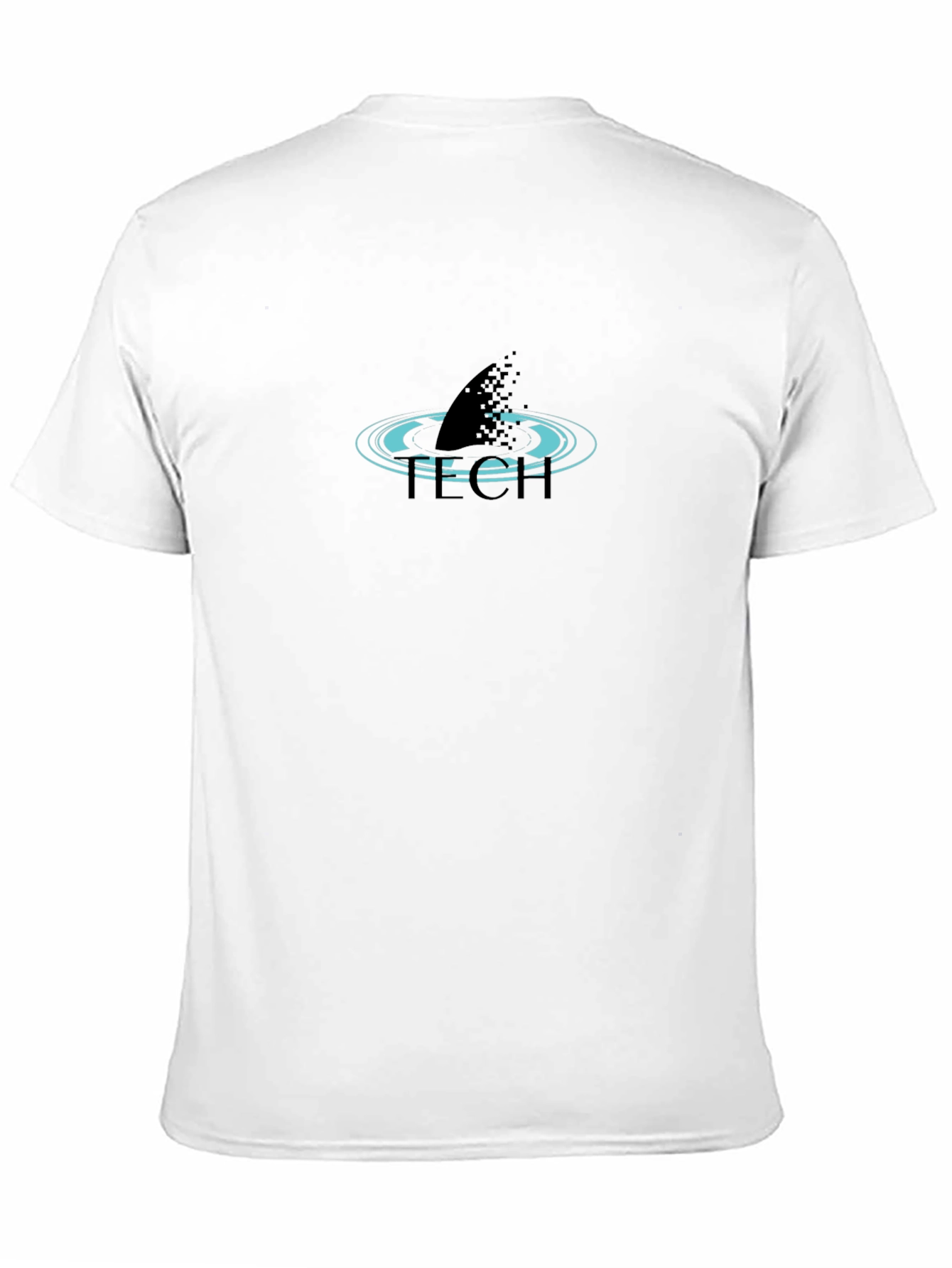 Black Tech Shark Black T-Shirt view 11