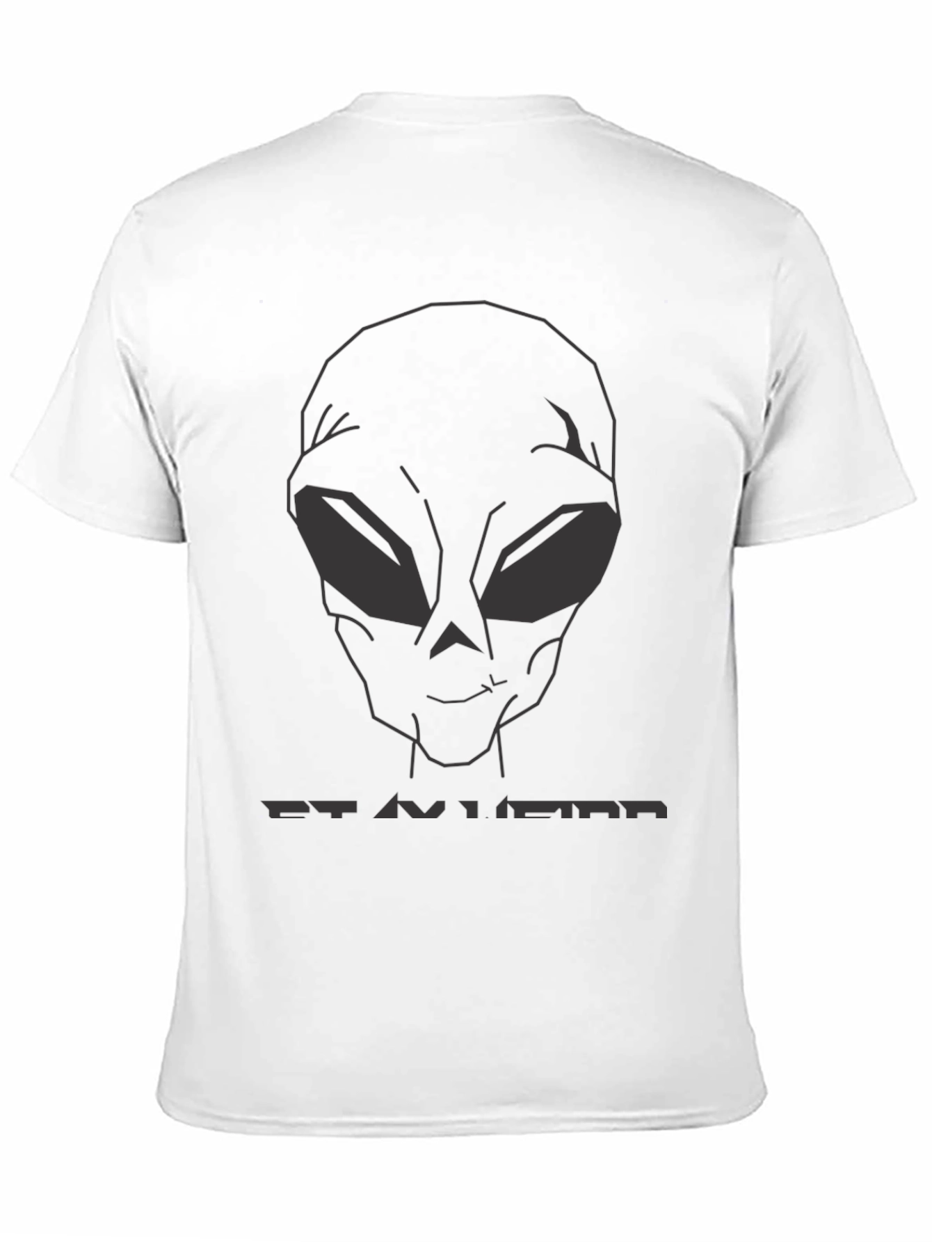 Black Stay Weird Alien T-Shirt - Black Graphic Tee view 11