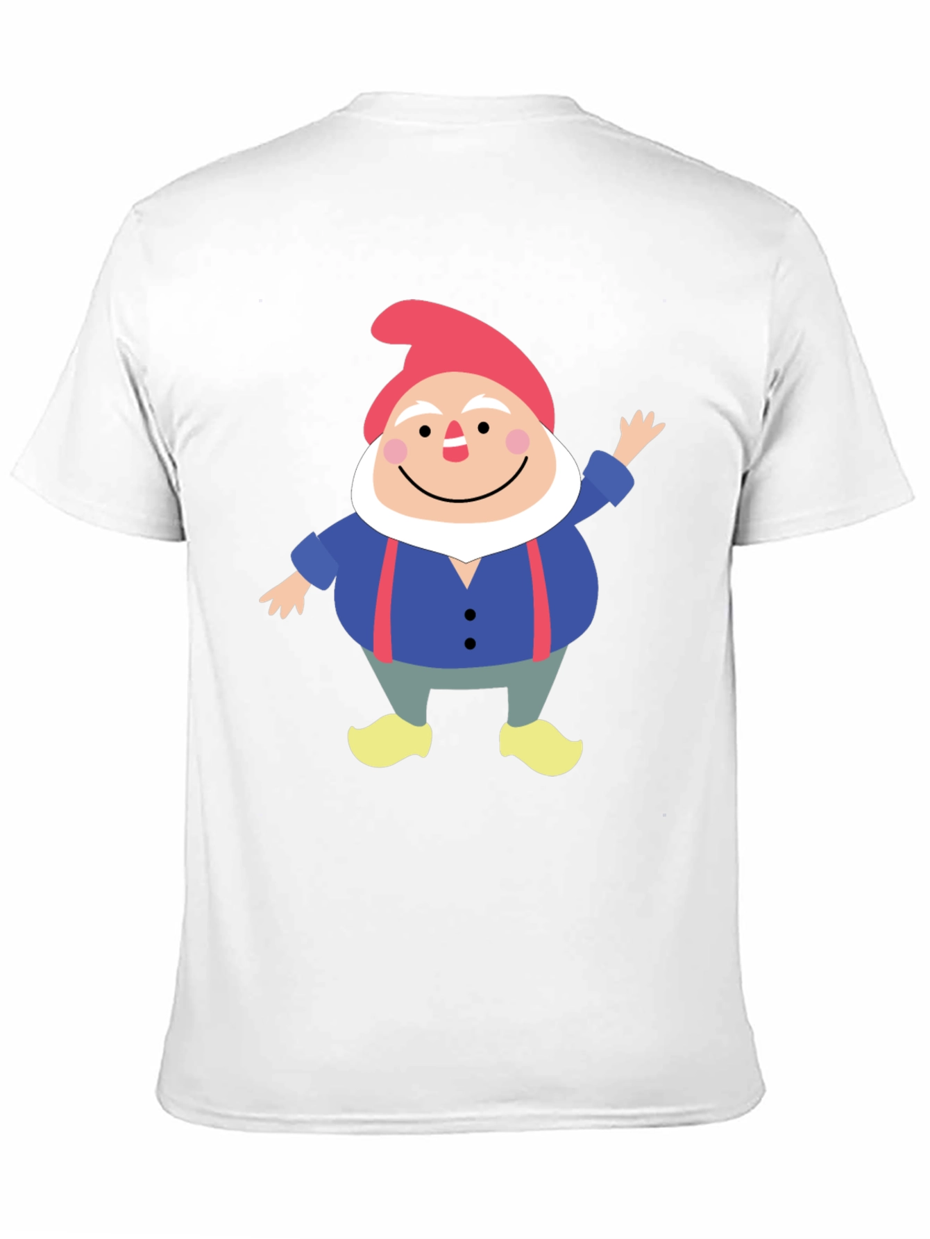 Black Gnome Graphic Tee - Funny Cartoon Shirt view 11