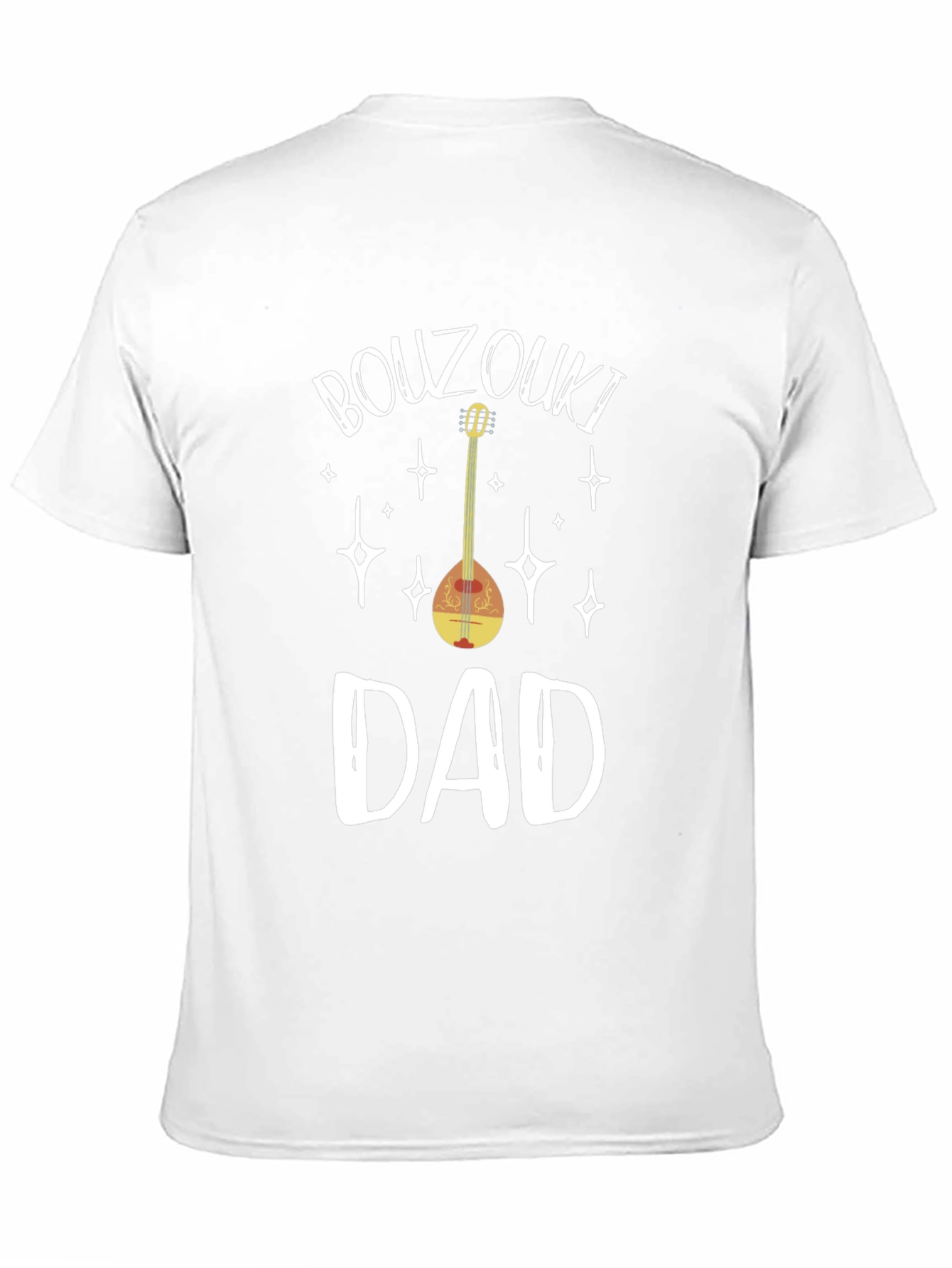 Black Bouzouki Dad T-Shirt - Greek Music Lover Tee view 11