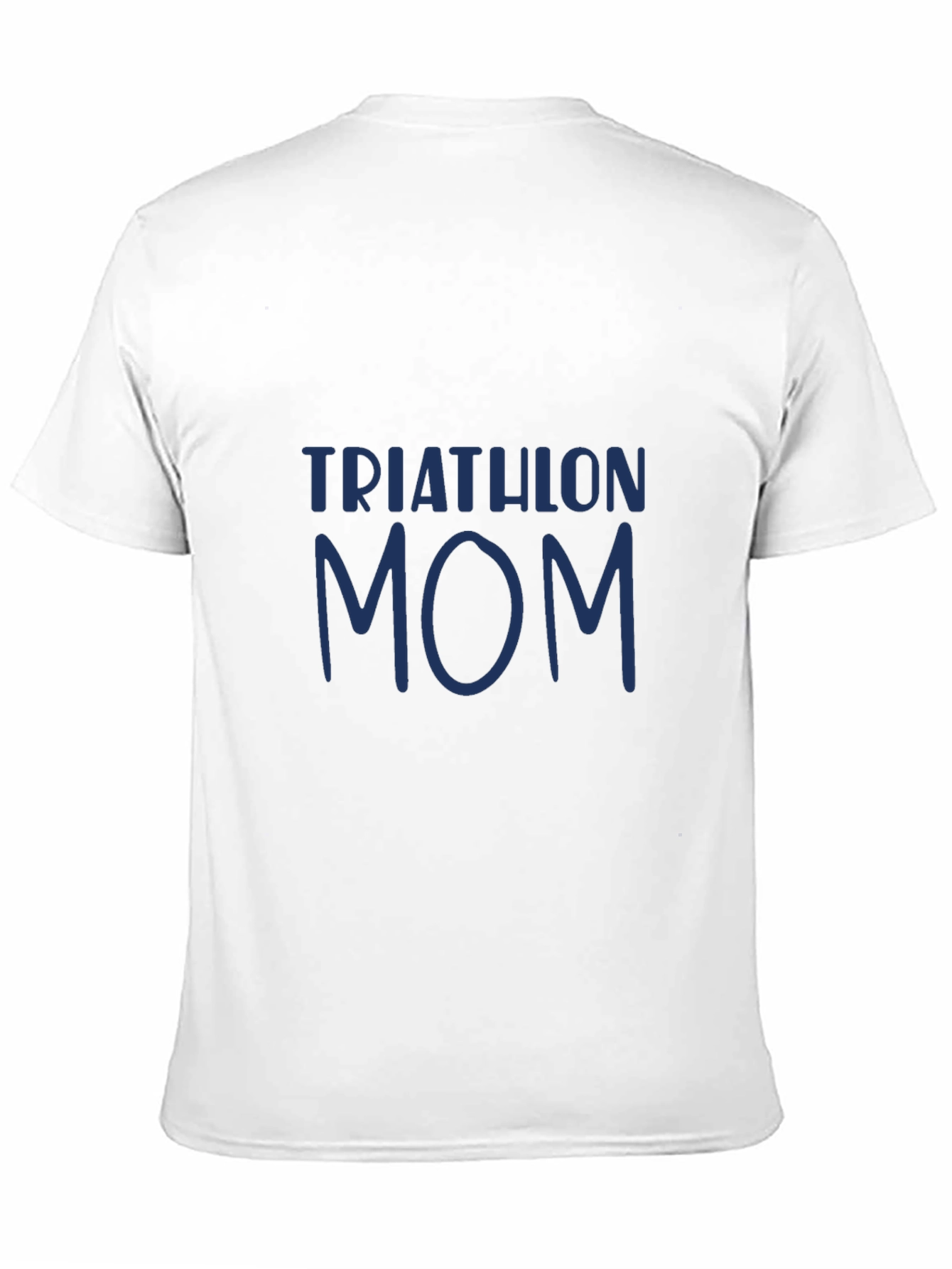 Black Triathlon Mom T-Shirt - Black Cotton Tee view 11