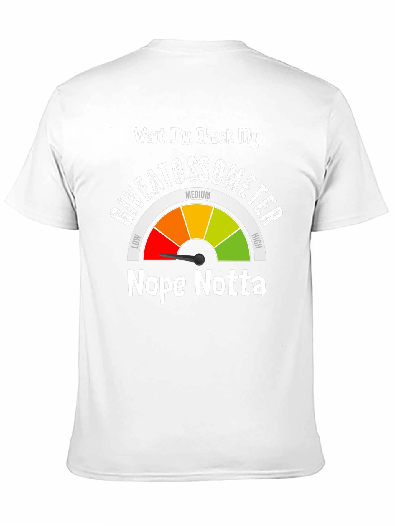 Black Giveatossometer Graphic T-Shirt - Sarcastic Humor Tee view 11