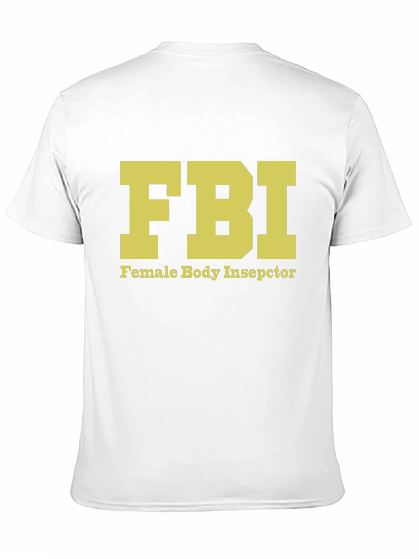 Black FBI Female Body Inspector Novelty T-Shirt view 11