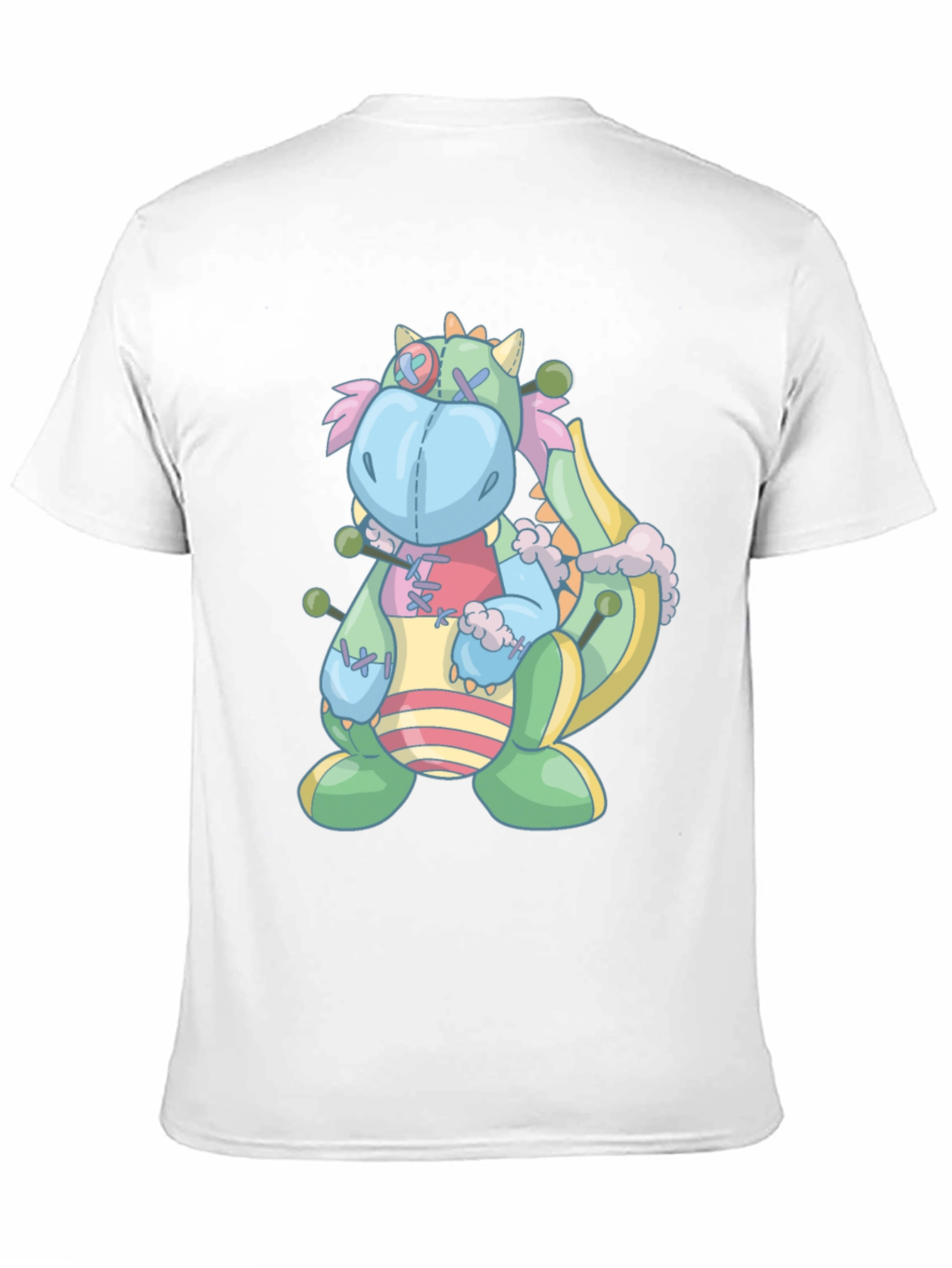 Black Whimsical Stuffed Dragon Graphic Tee view 11