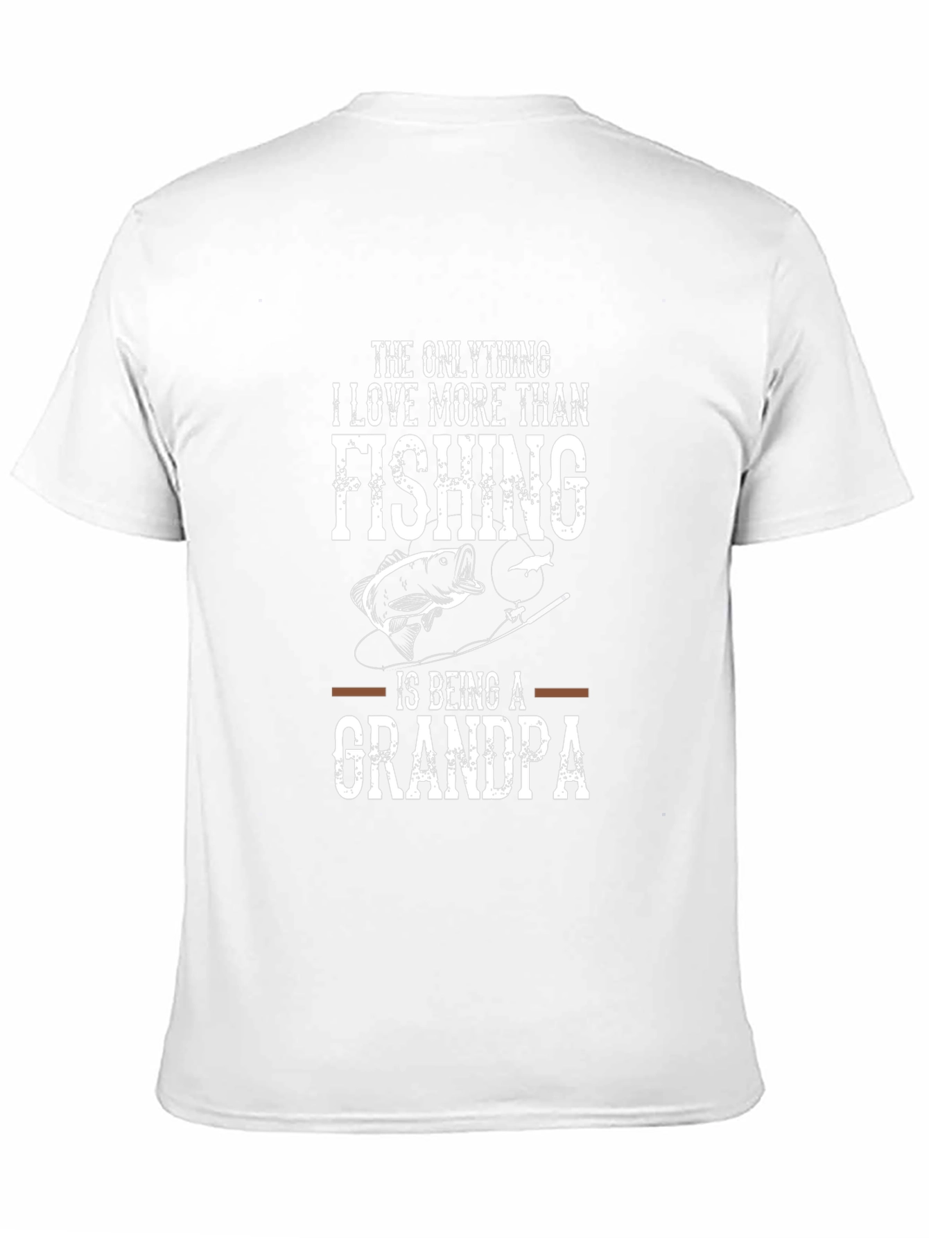 Black Fishing Grandpa T-Shirt - Love More Than Fishing Tee view 11