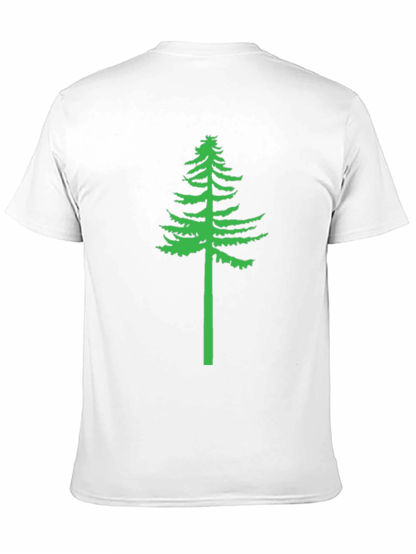 Black Green Tree Graphic Black T-Shirt view 11