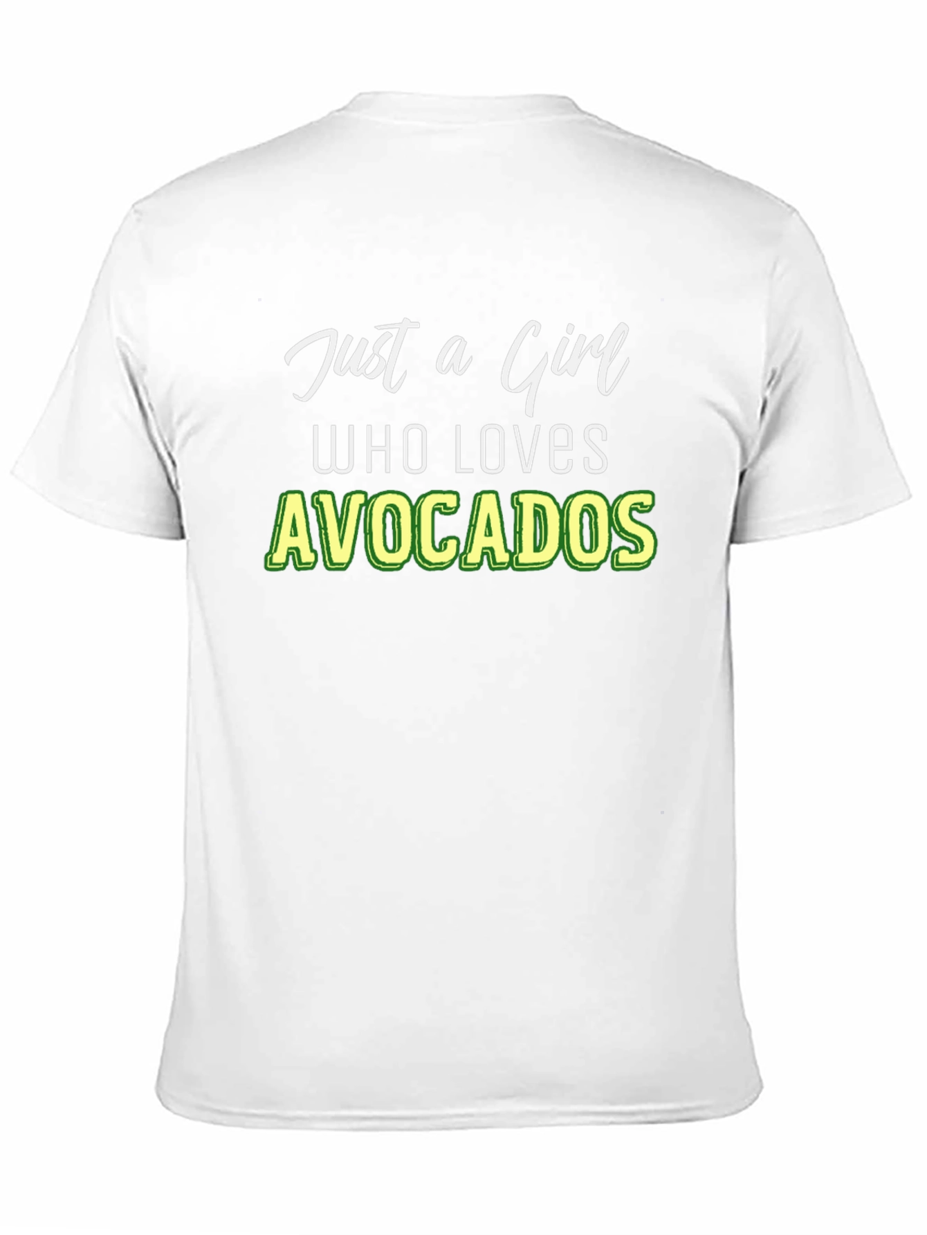 Black Just a Girl Who Loves Avocados Graphic Tee view 11