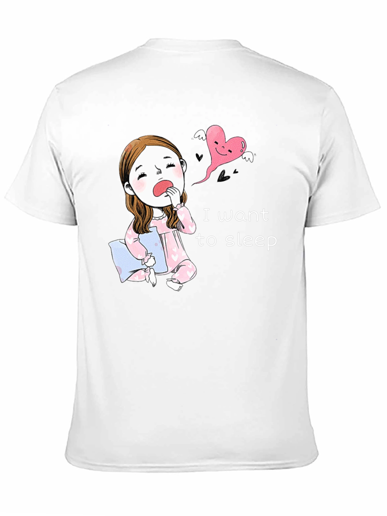 Black Sleepy Cartoon Tee - I Want To Sleep! view 11