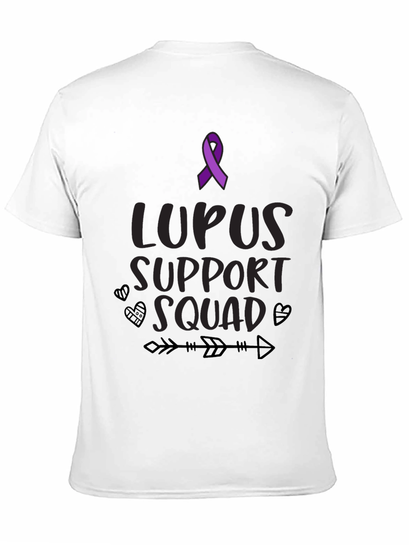 Lupus Support Squad Black T-Shirt  - 11