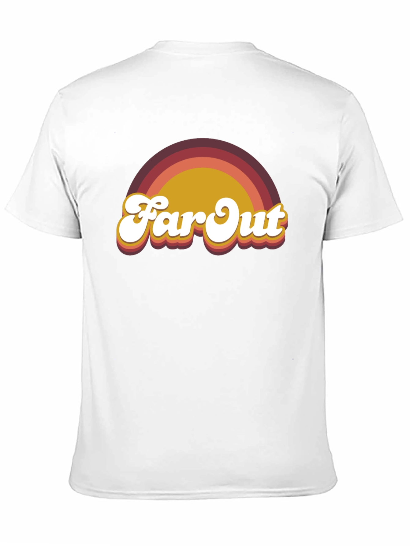 Black Retro "Far Out" Graphic T-Shirt view 11