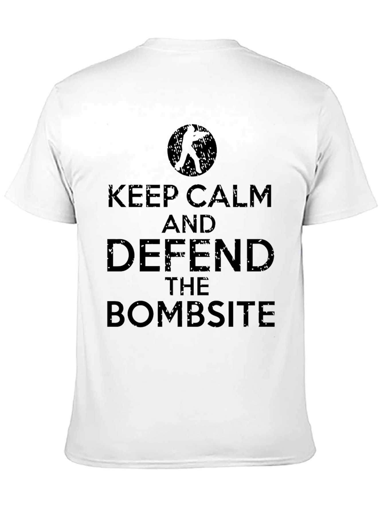 Black Keep Calm & Defend Bombsite - Men's Black Graphic Tee view 11