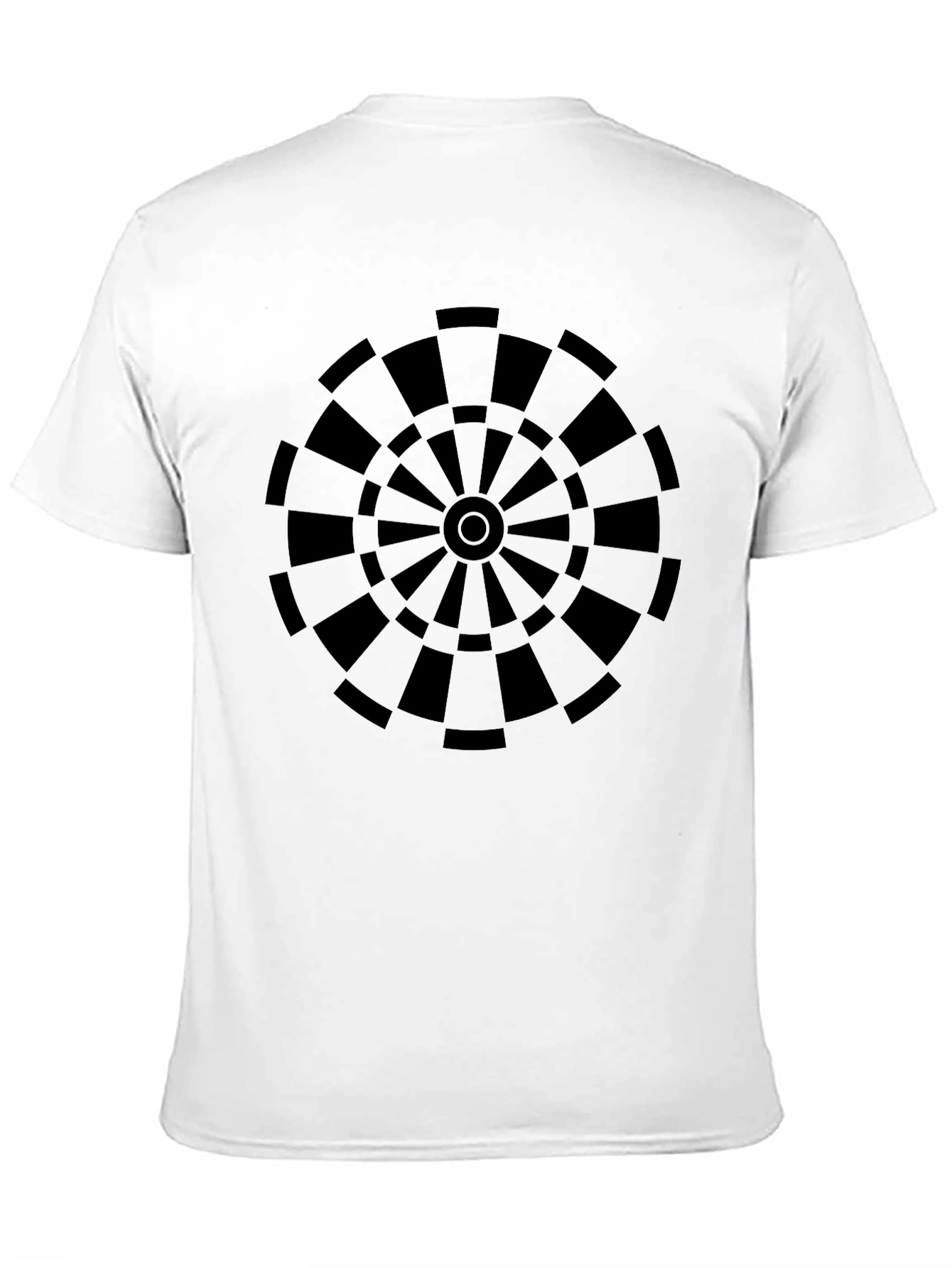 Black Darts Target Graphic Tee - Black Cotton T-Shirt view 11