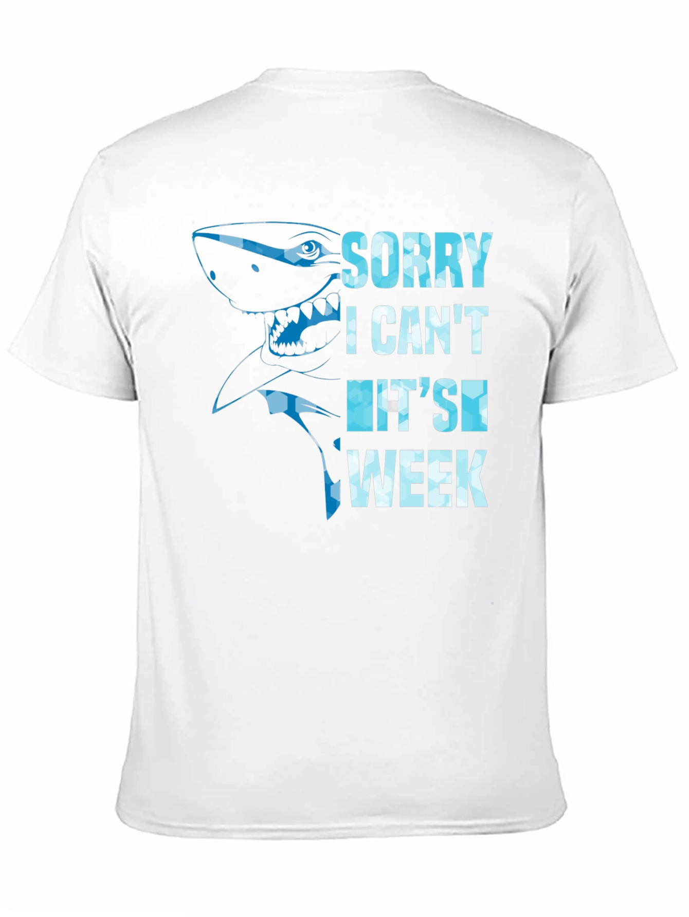 Black Shark Week Graphic Tee - Sorry I Can't T-Shirt view 11