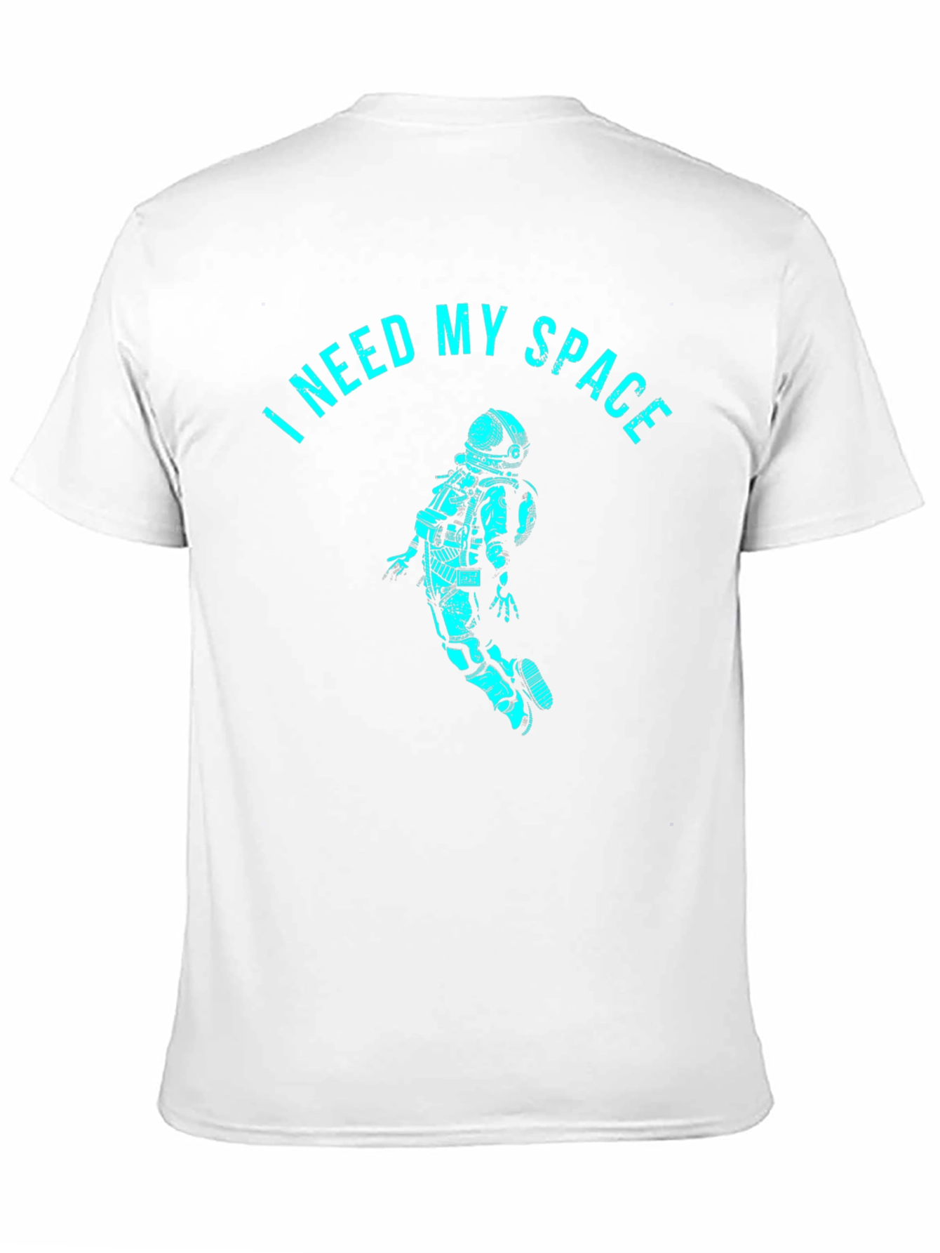 Black I Need My Space T-Shirt - Astronaut Design view 11