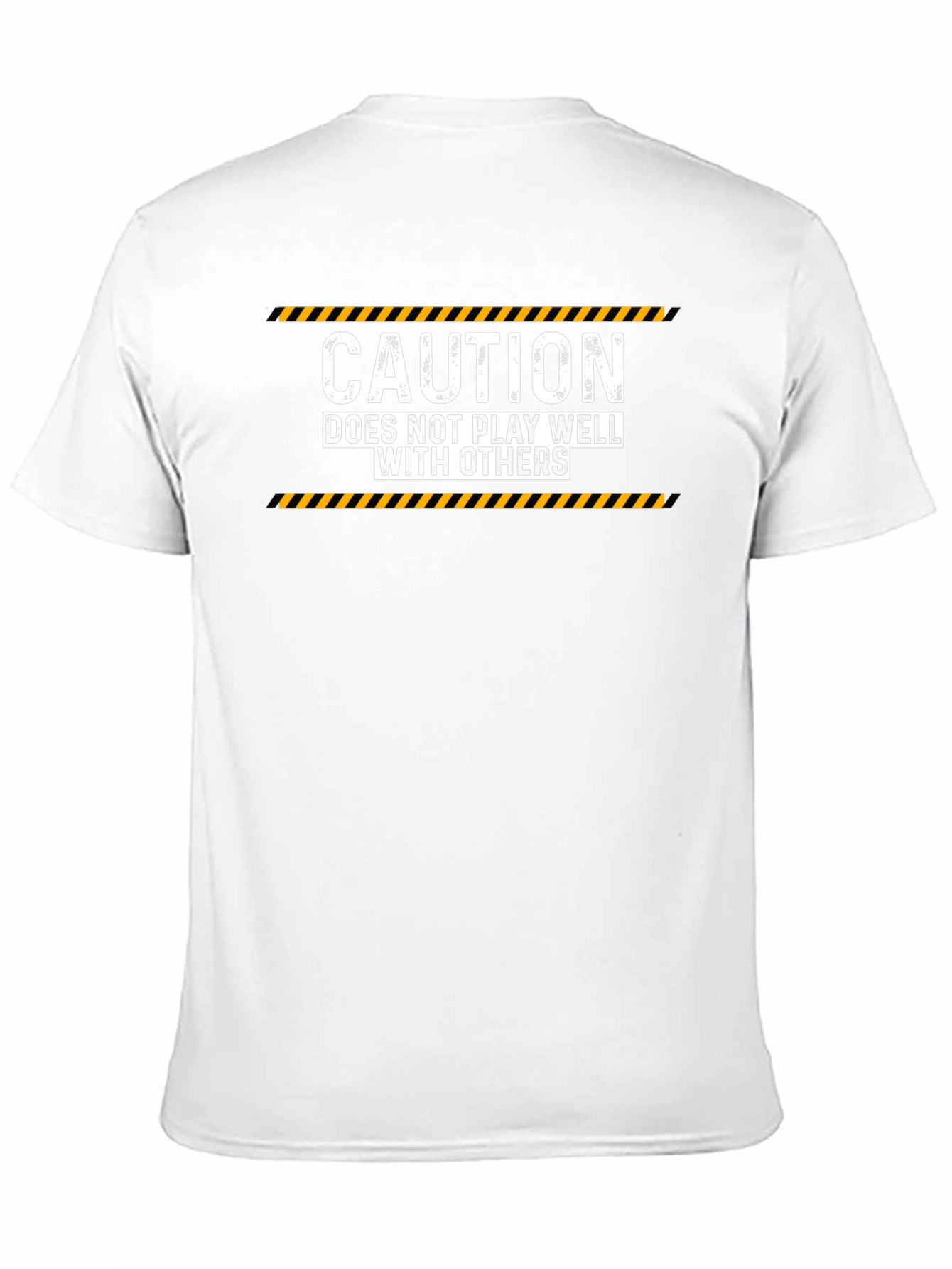 Black Caution Doesn't Play Well T-Shirt view 11