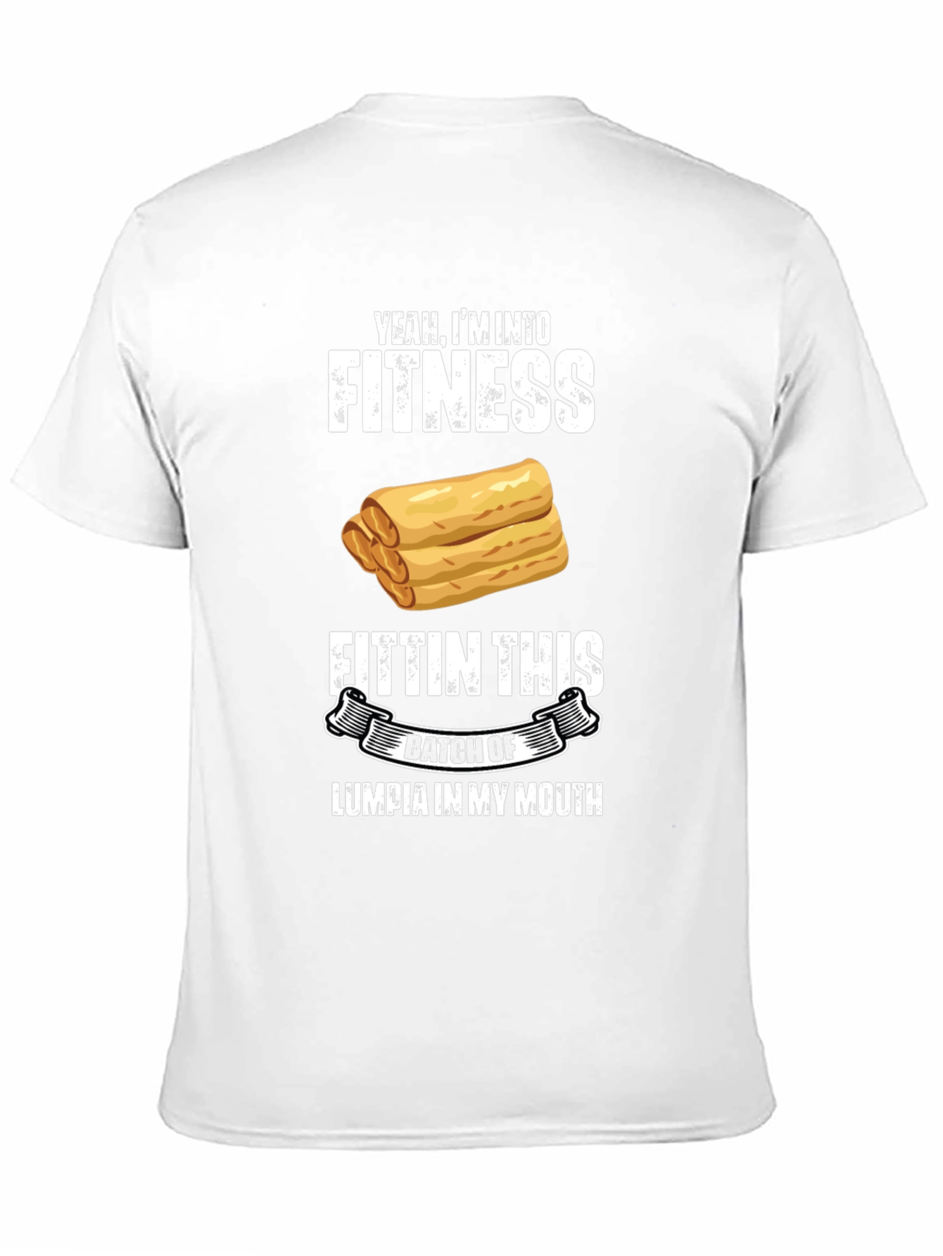 Black Fitness Lumpia T-Shirt view 11