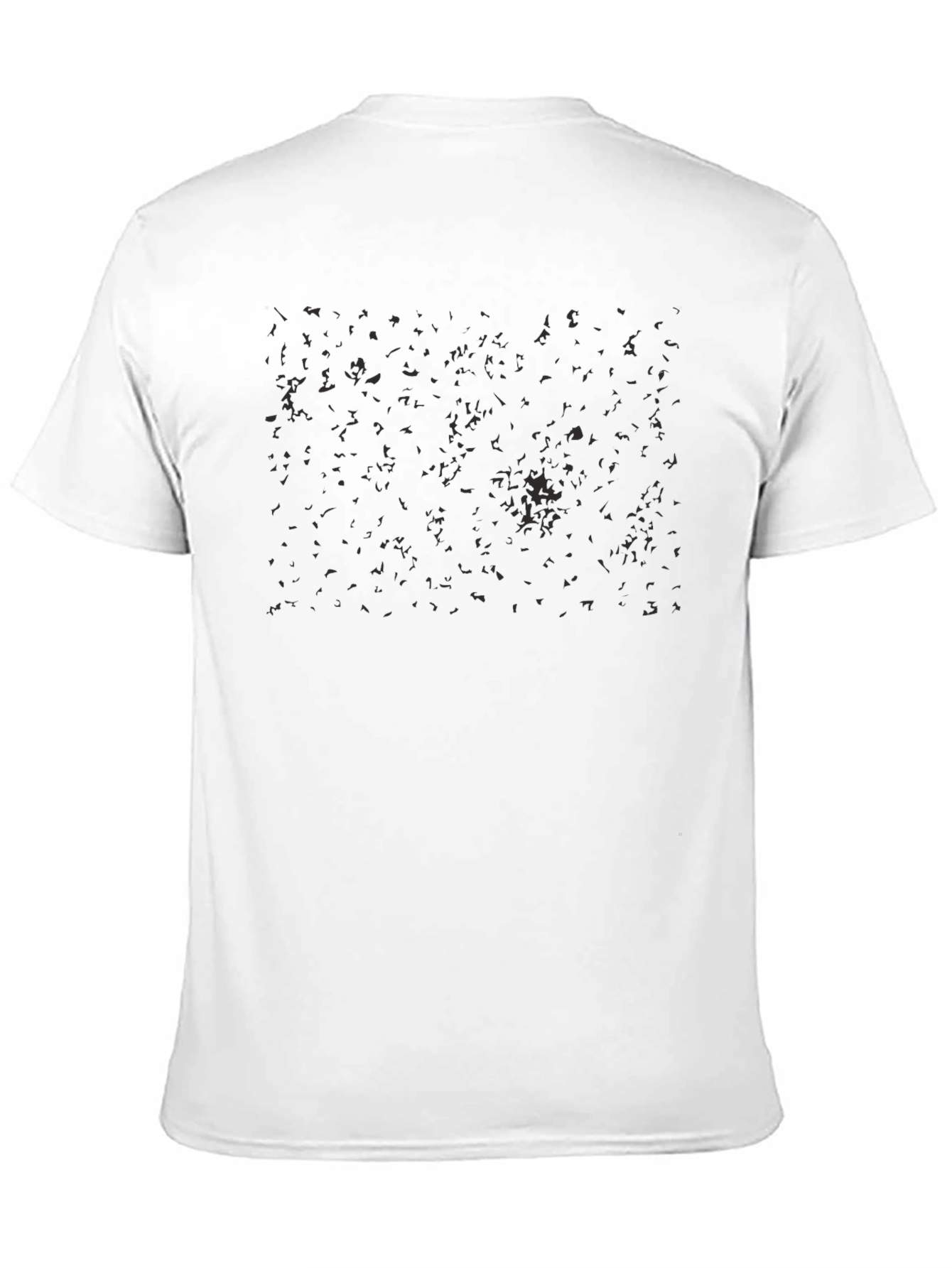 Black Men's Black Crew Neck Short Sleeve T-Shirt view 11