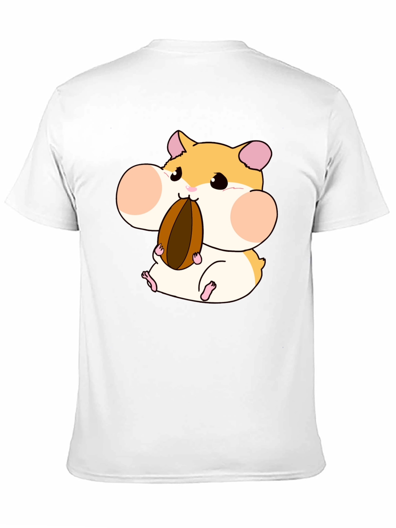 Black Hamster Lover T-Shirt - Cartoon Hamster Graphic Tee view 11