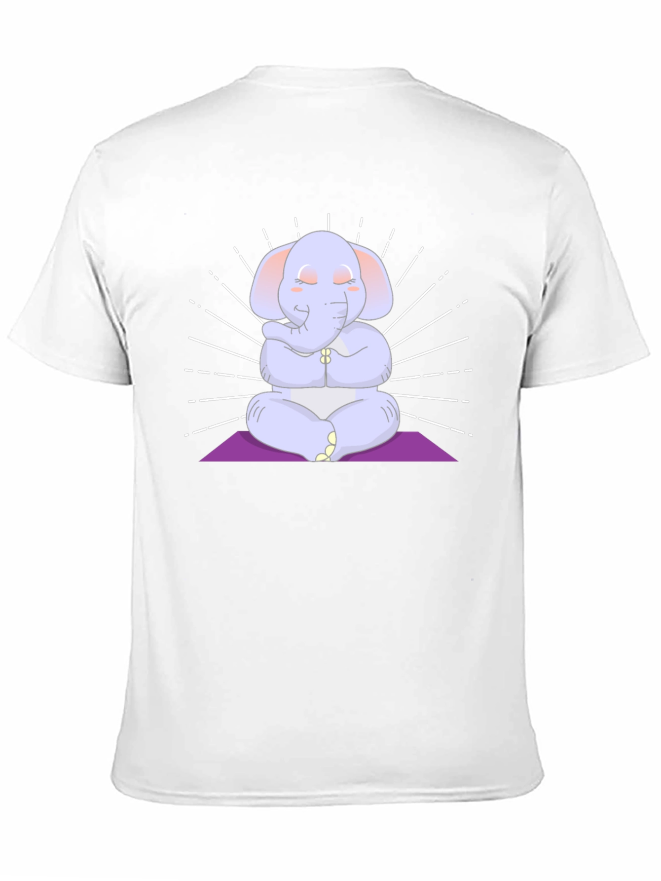 Black Zen Elephant Graphic T-Shirt view 11