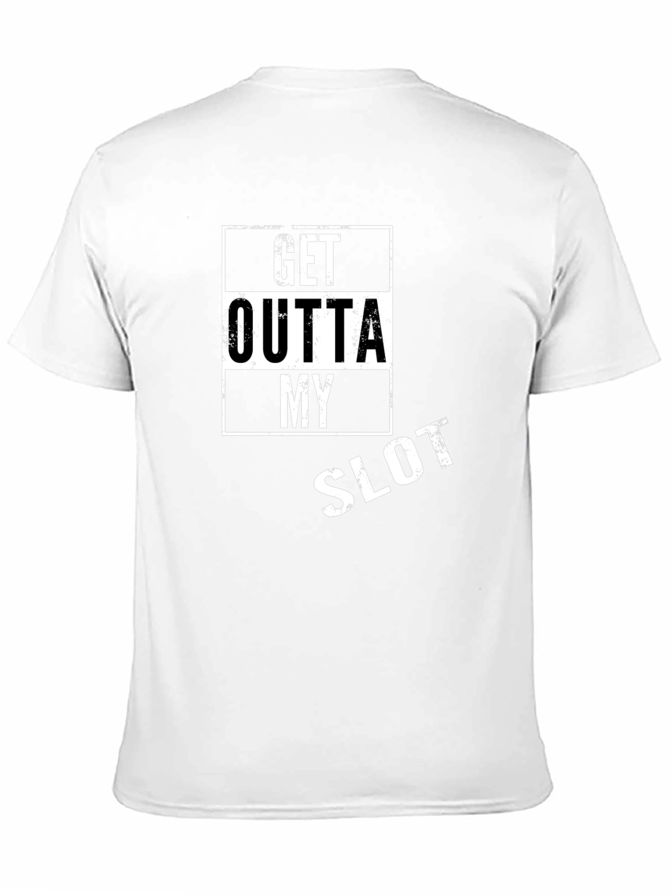 Black Get Outta My Slot Black T-Shirt view 11