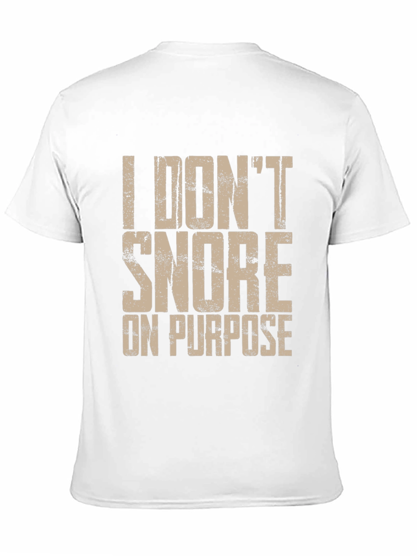Black Funny "I Don't Snore On Purpose" Men's Graphic Tee view 11