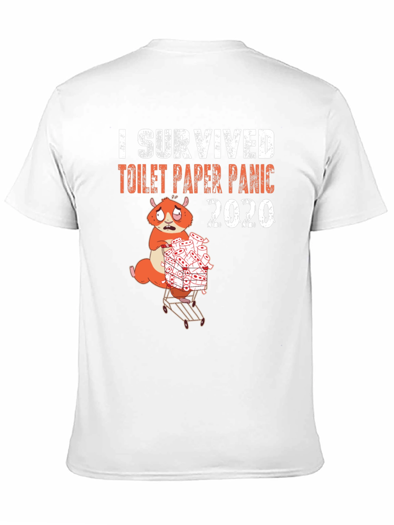 Black I Survived Toilet Paper Panic 2020 T-Shirt view 11