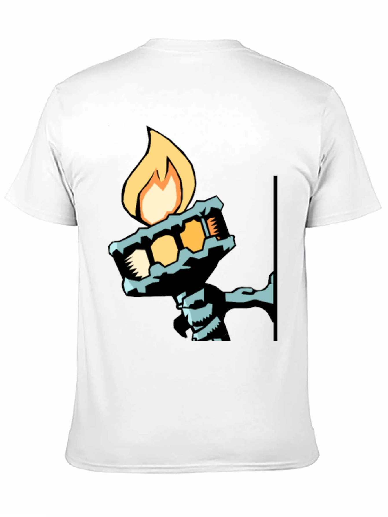 Black Cool Graphic Tee - Torch Bearer Design view 11
