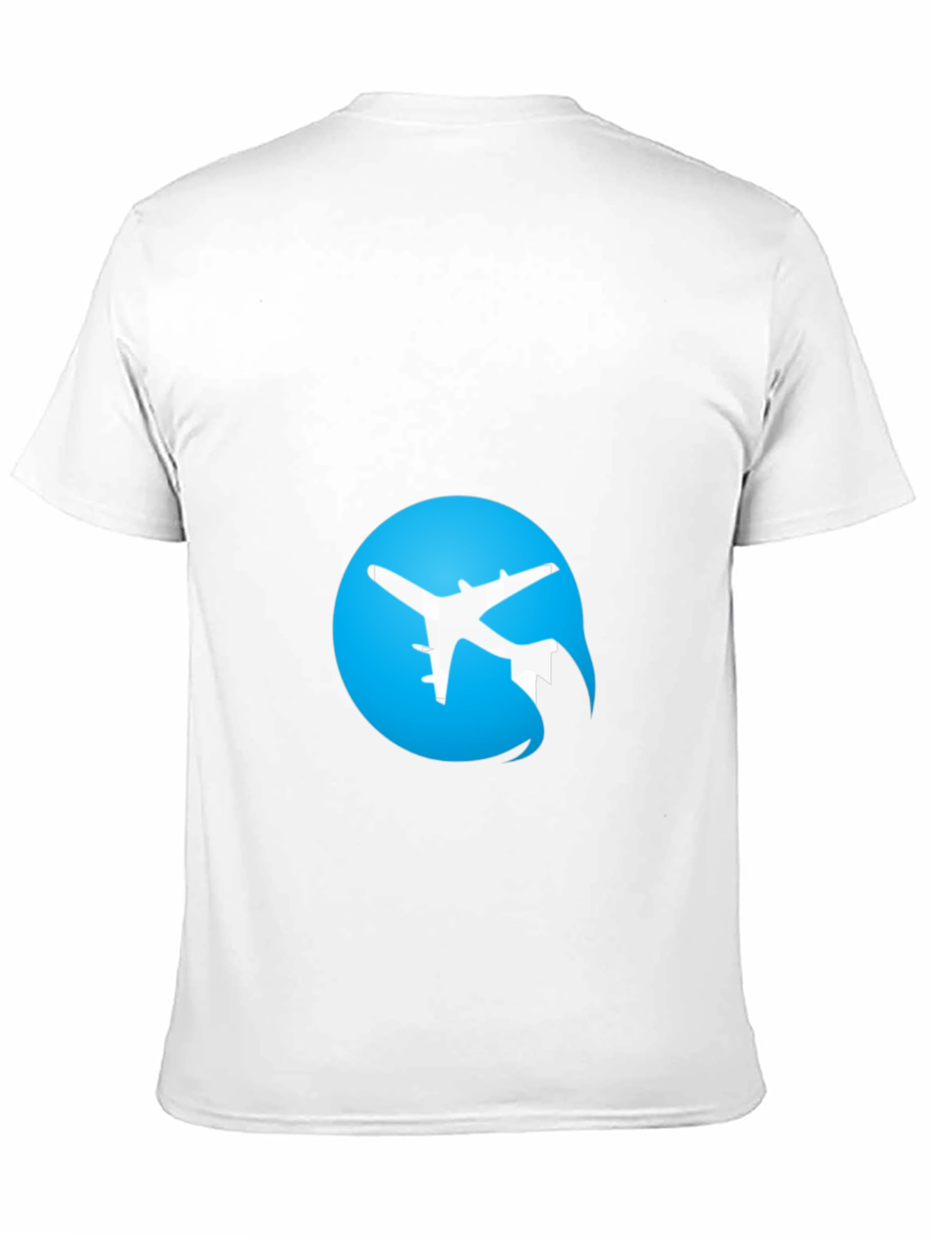 Black Airplane Logo Black T-Shirt view 11