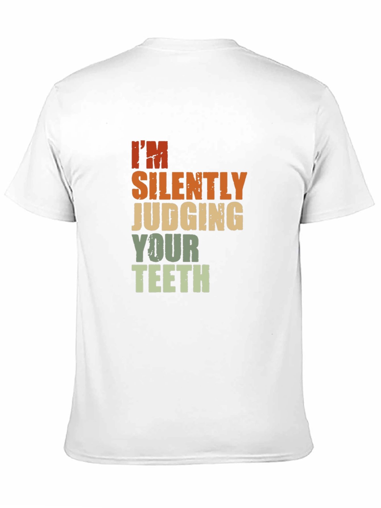 Black Silently Judging Your Teeth Graphic Tee view 11