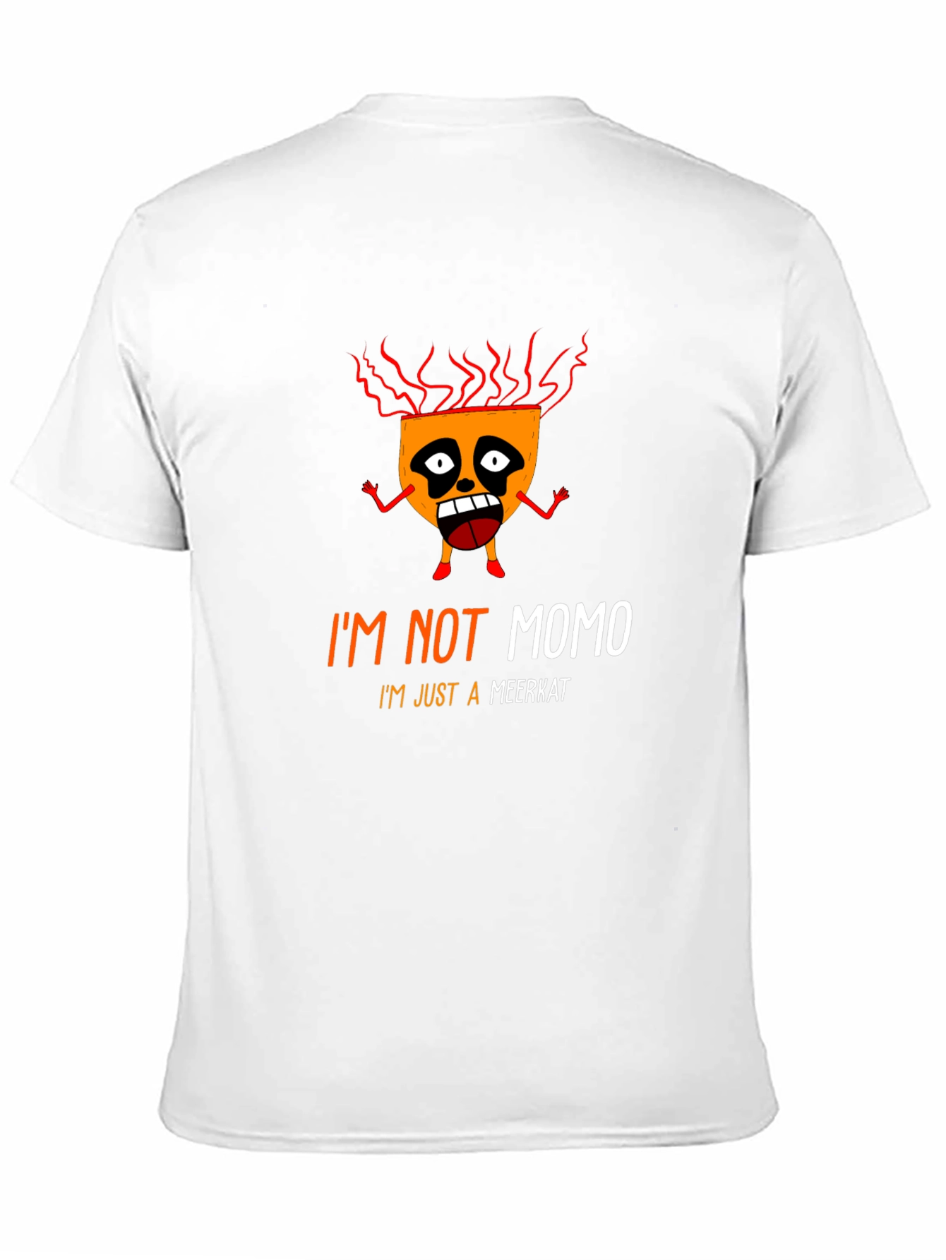 Black I'm Not Momo Just A Meerkat Black Graphic T-Shirt view 11