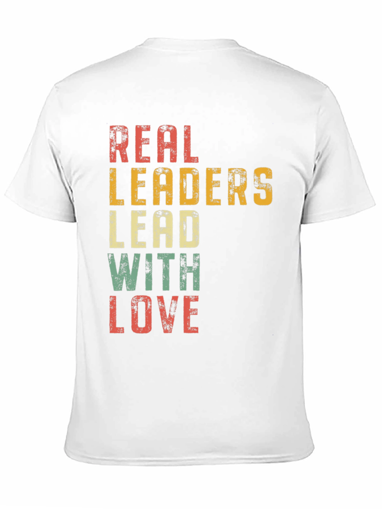 Black Real Leaders Lead With Love Graphic Tee view 11