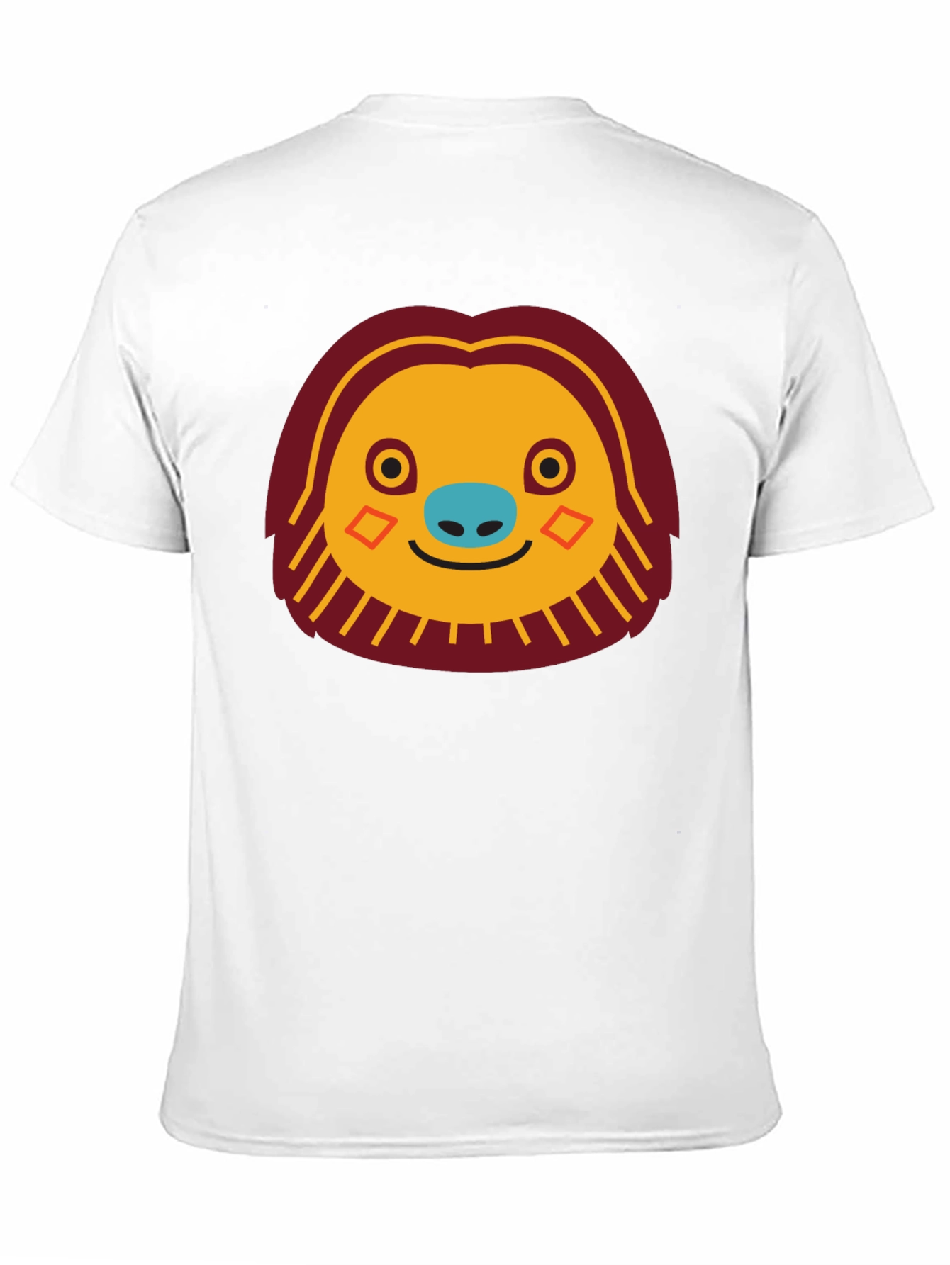 Black Funny Sloth Face Graphic T-Shirt view 11