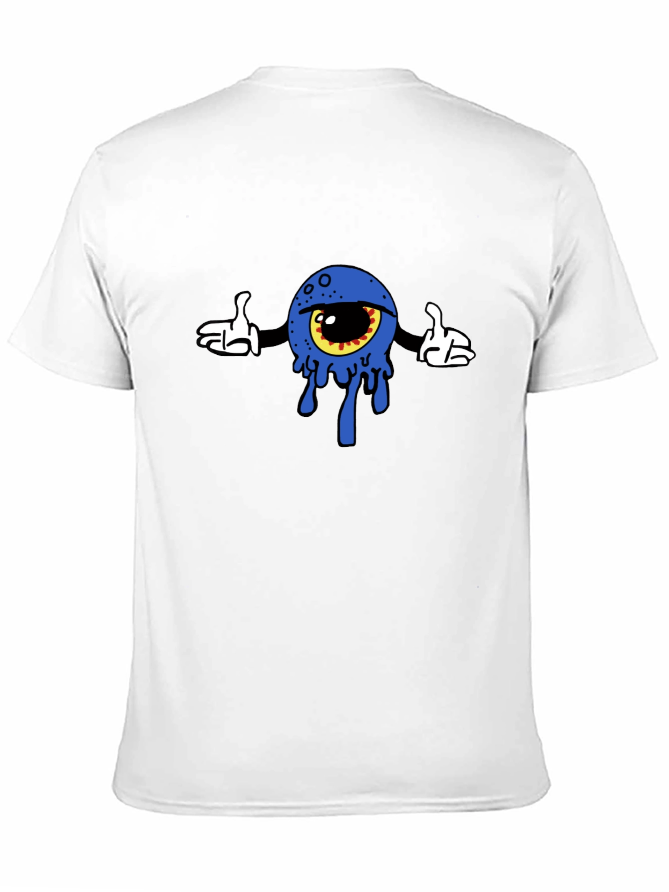 Black Eye Cartoon Graphic Black T-Shirt view 11
