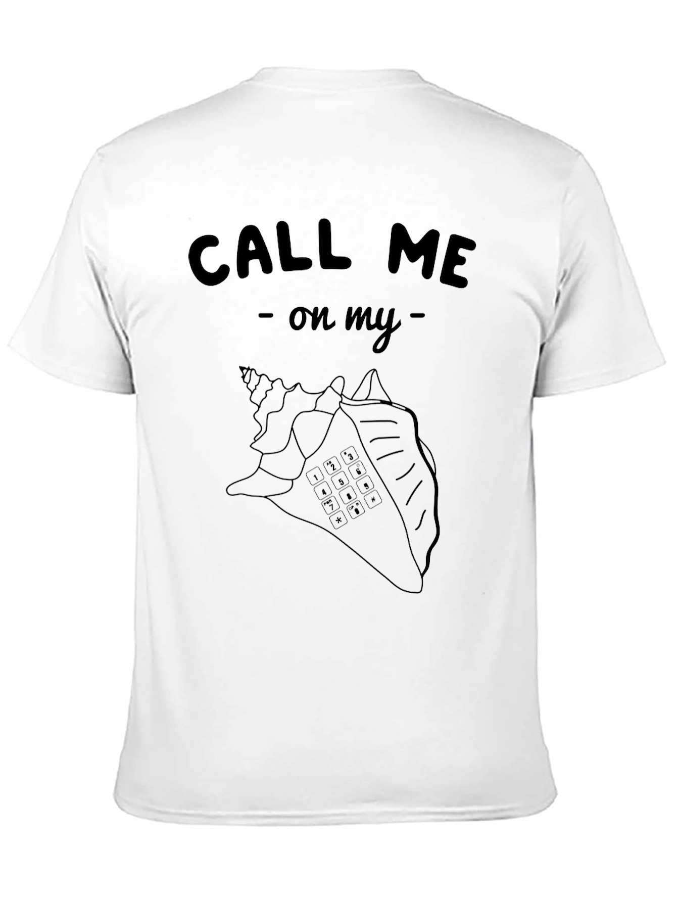 Black Call Me on My Shell Graphic Tee view 11