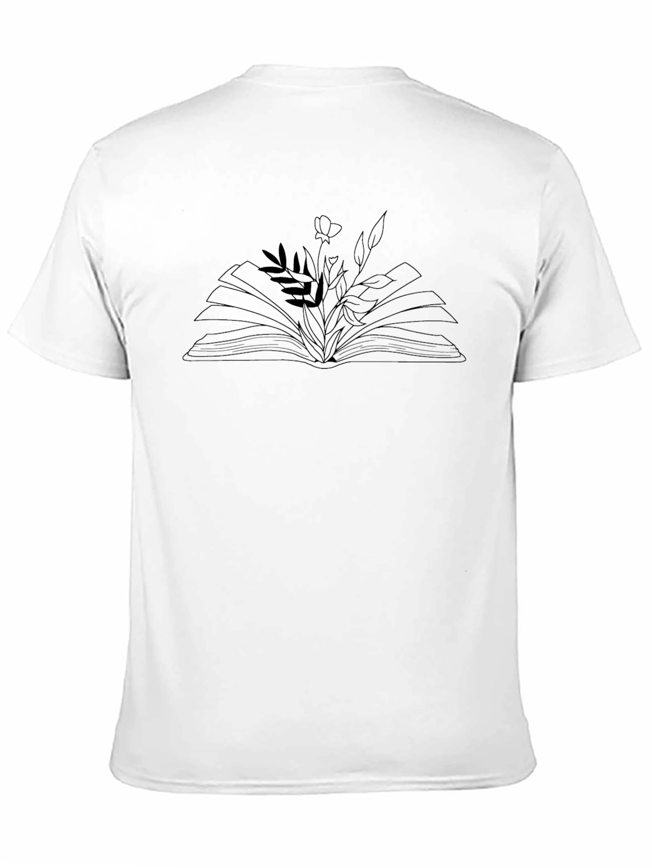 Black Botanical Book Graphic Tee view 11