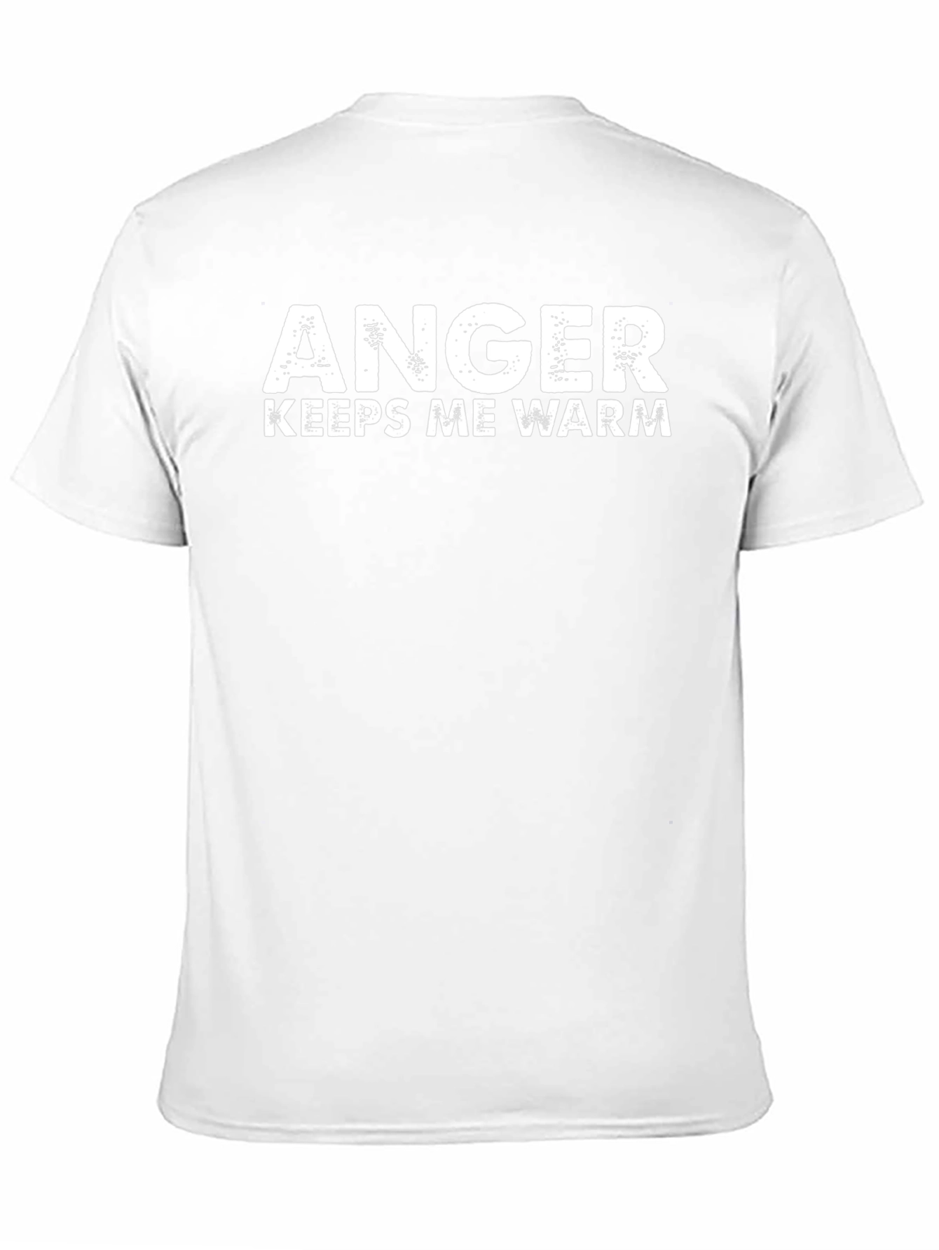 Anger Keeps Me Warm Black T-Shirt - 11