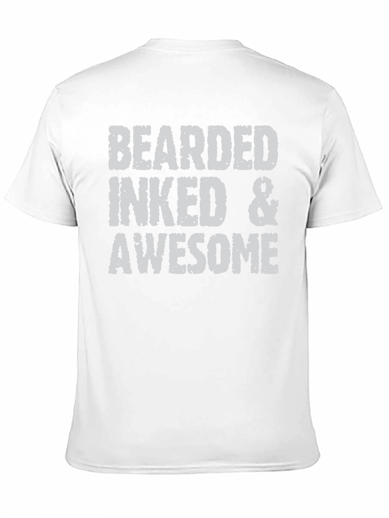 Black Bearded Inked & Awesome Graphic T-Shirt view 11