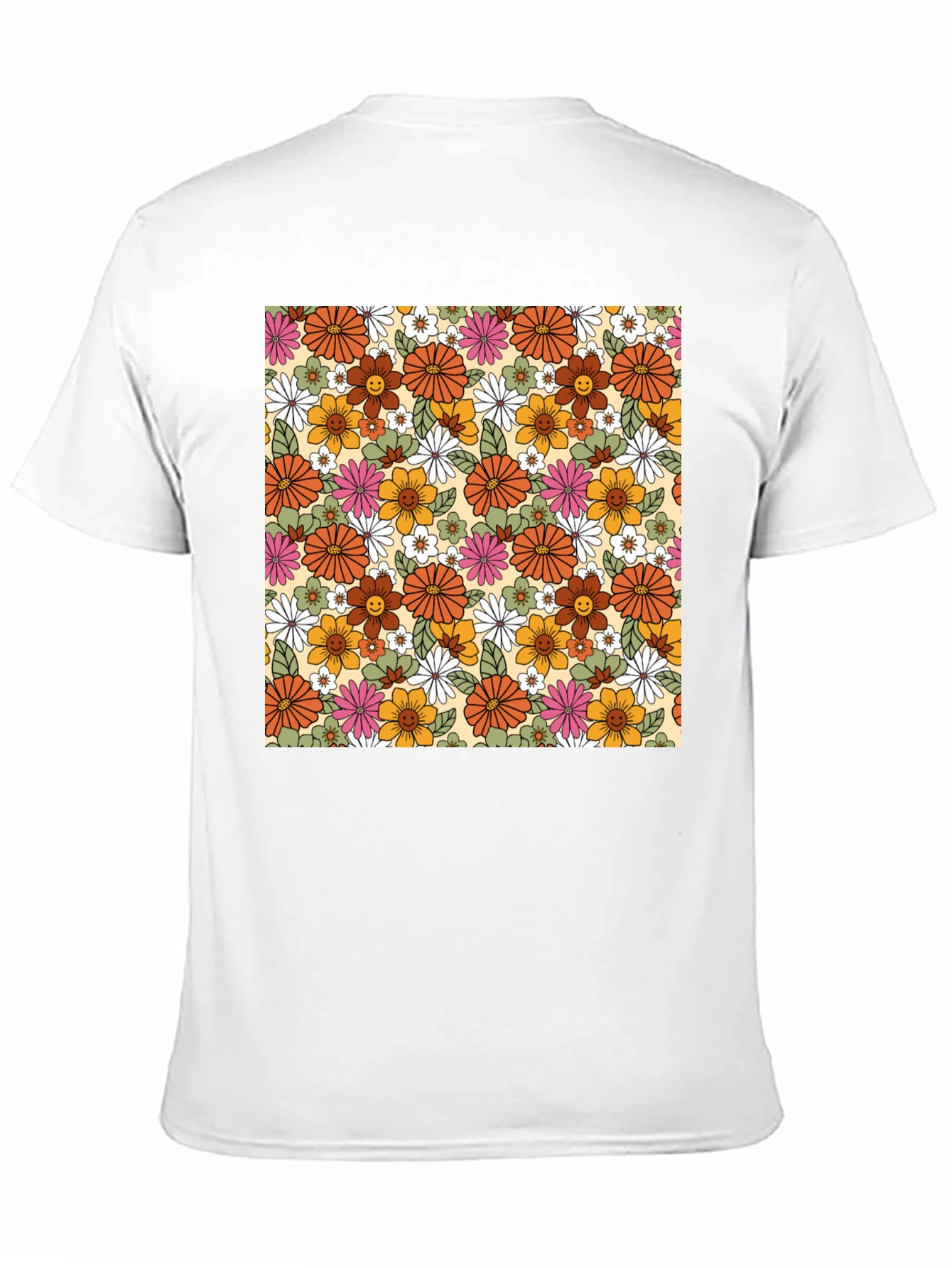 Black Retro Floral T-Shirt - Vintage Style view 11