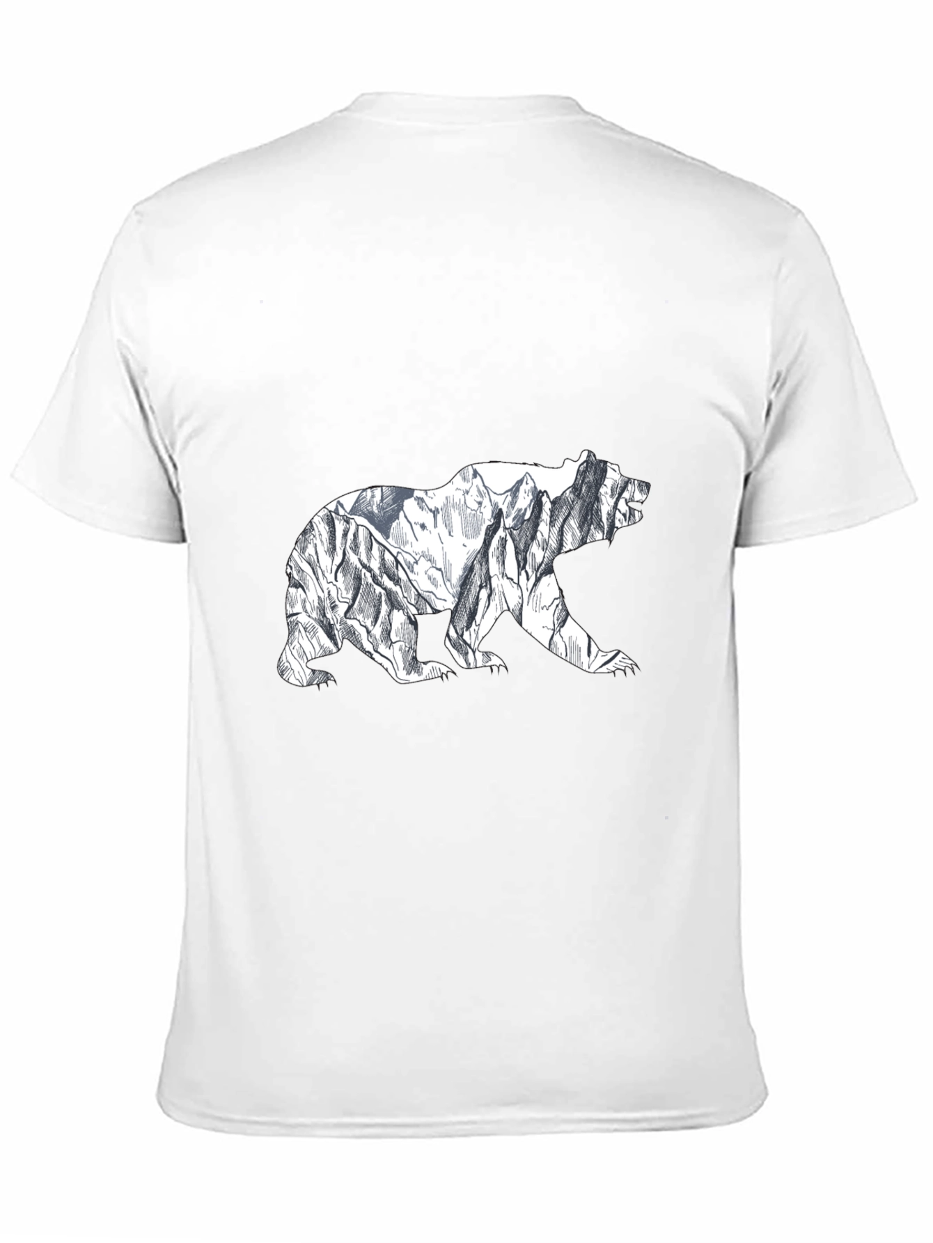 Black Mountain Bear Graphic Tee - Black view 11