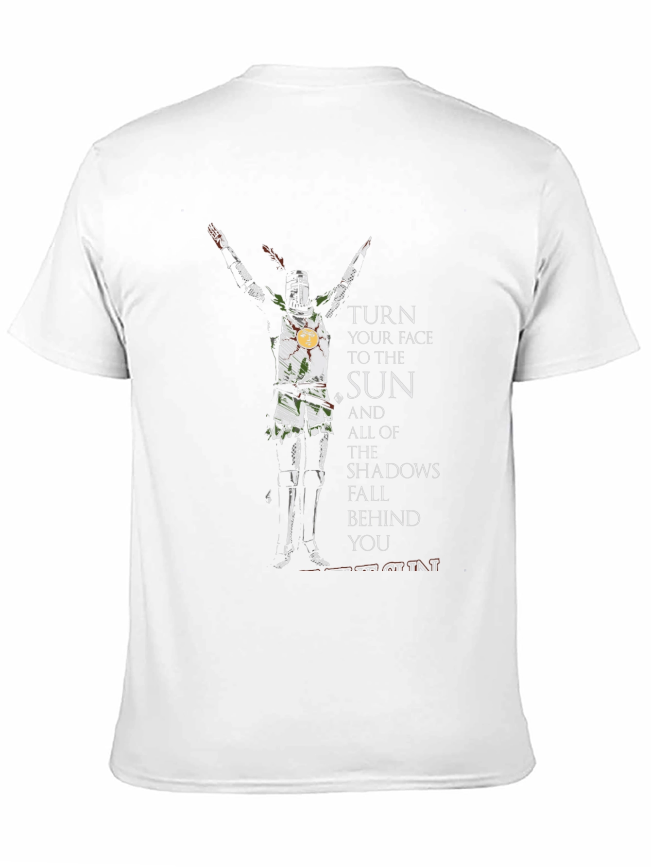 Black Praise the Sun Knight T-Shirt - Dark Souls Inspired view 11