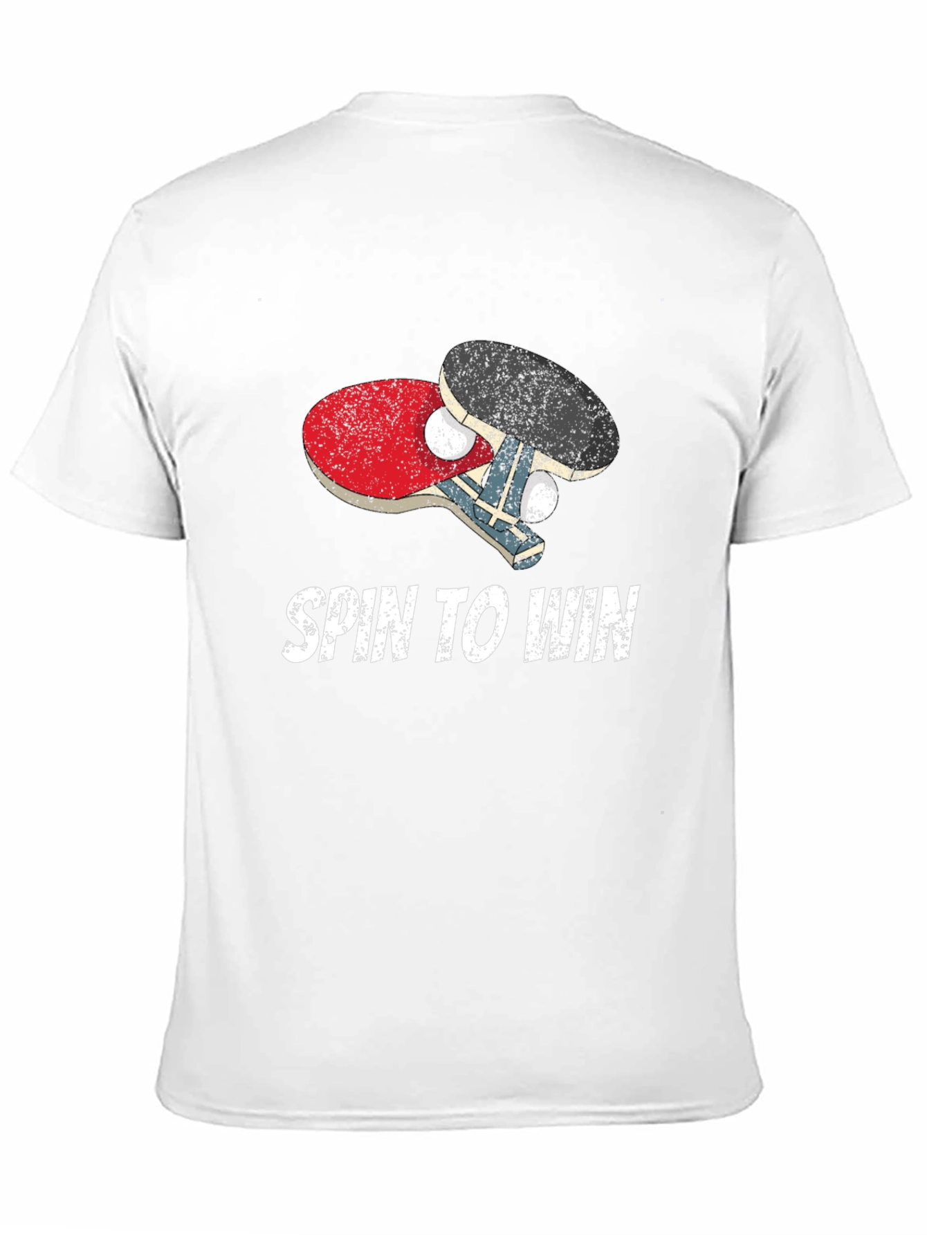 Black Spin To Win Ping Pong T-Shirt view 11