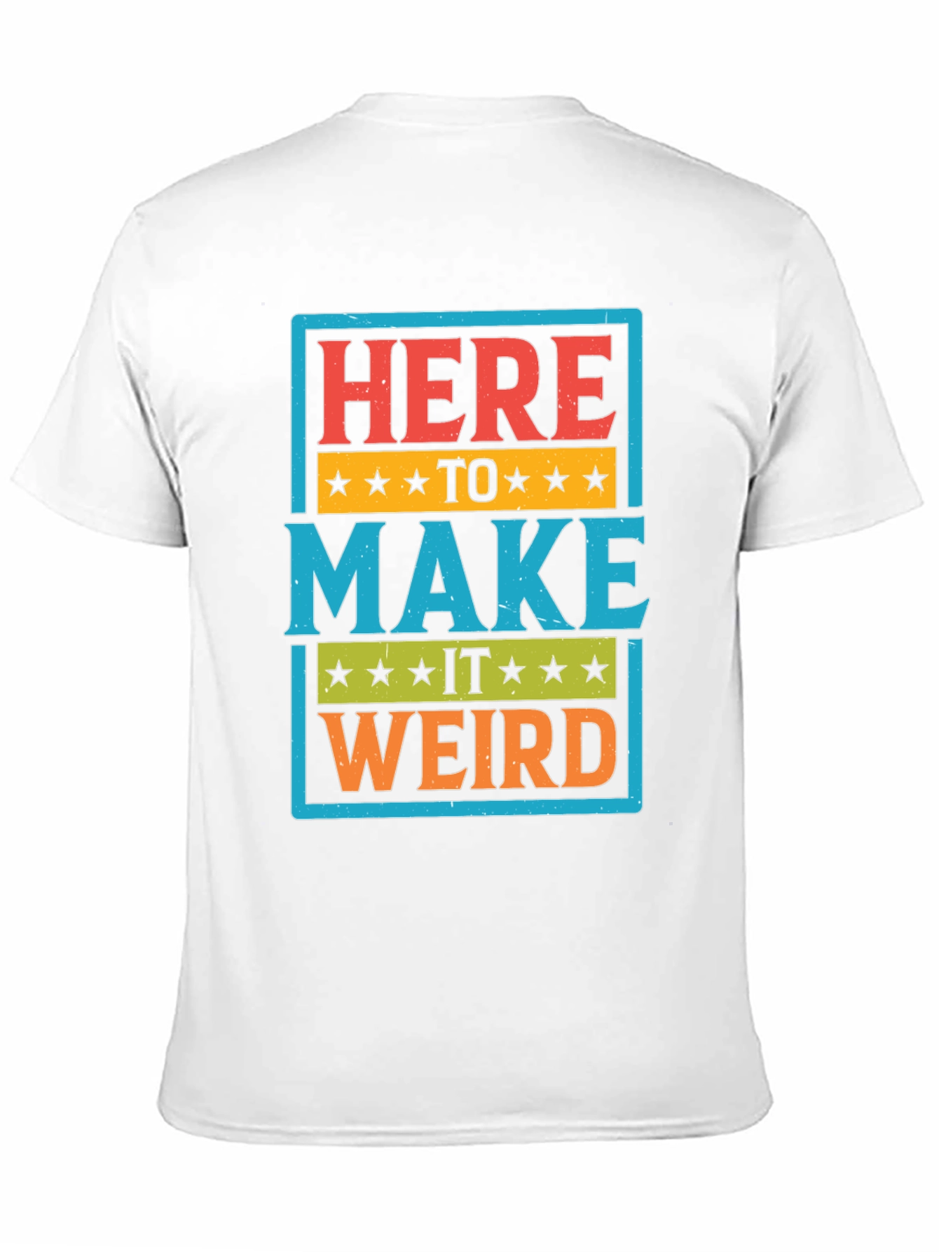Black Here to Make it Weird Graphic T-Shirt view 11