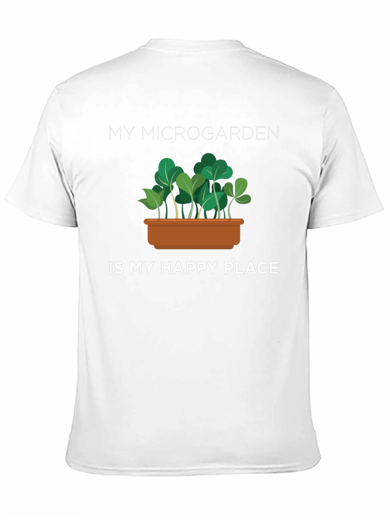 Black Microgarden Happy Place Black T-Shirt view 11