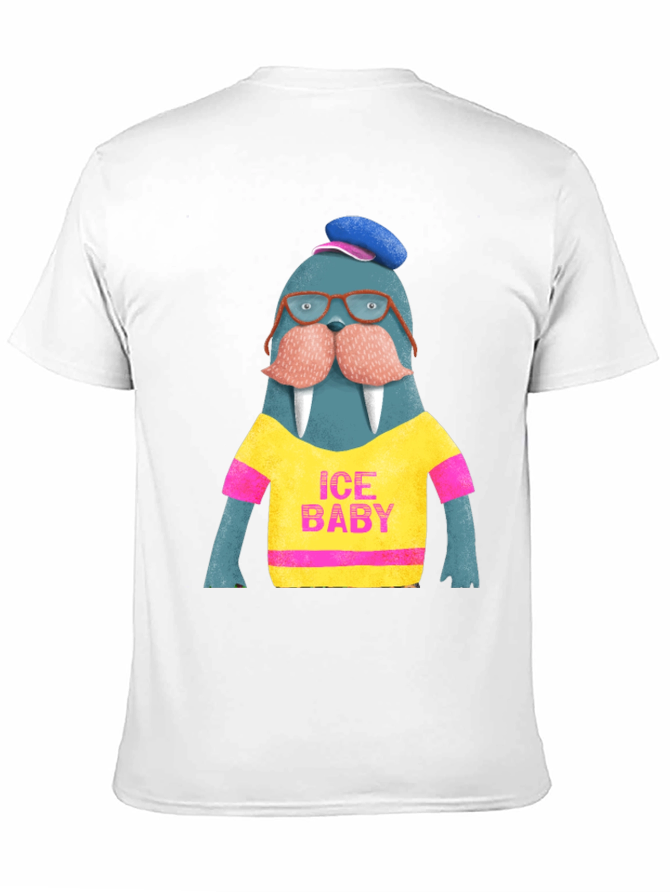 Black Ice Baby Walrus Graphic Tee - Men's Black T-Shirt view 11