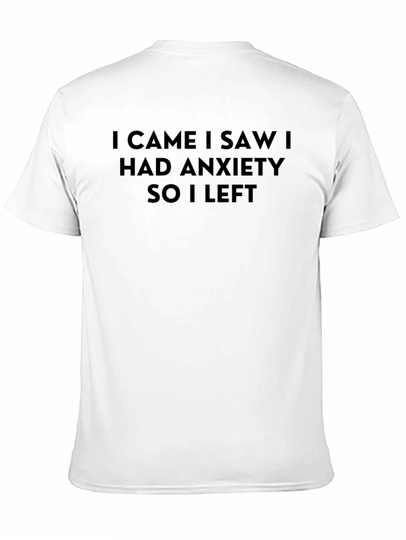 Black Anxiety Statement T-Shirt view 11