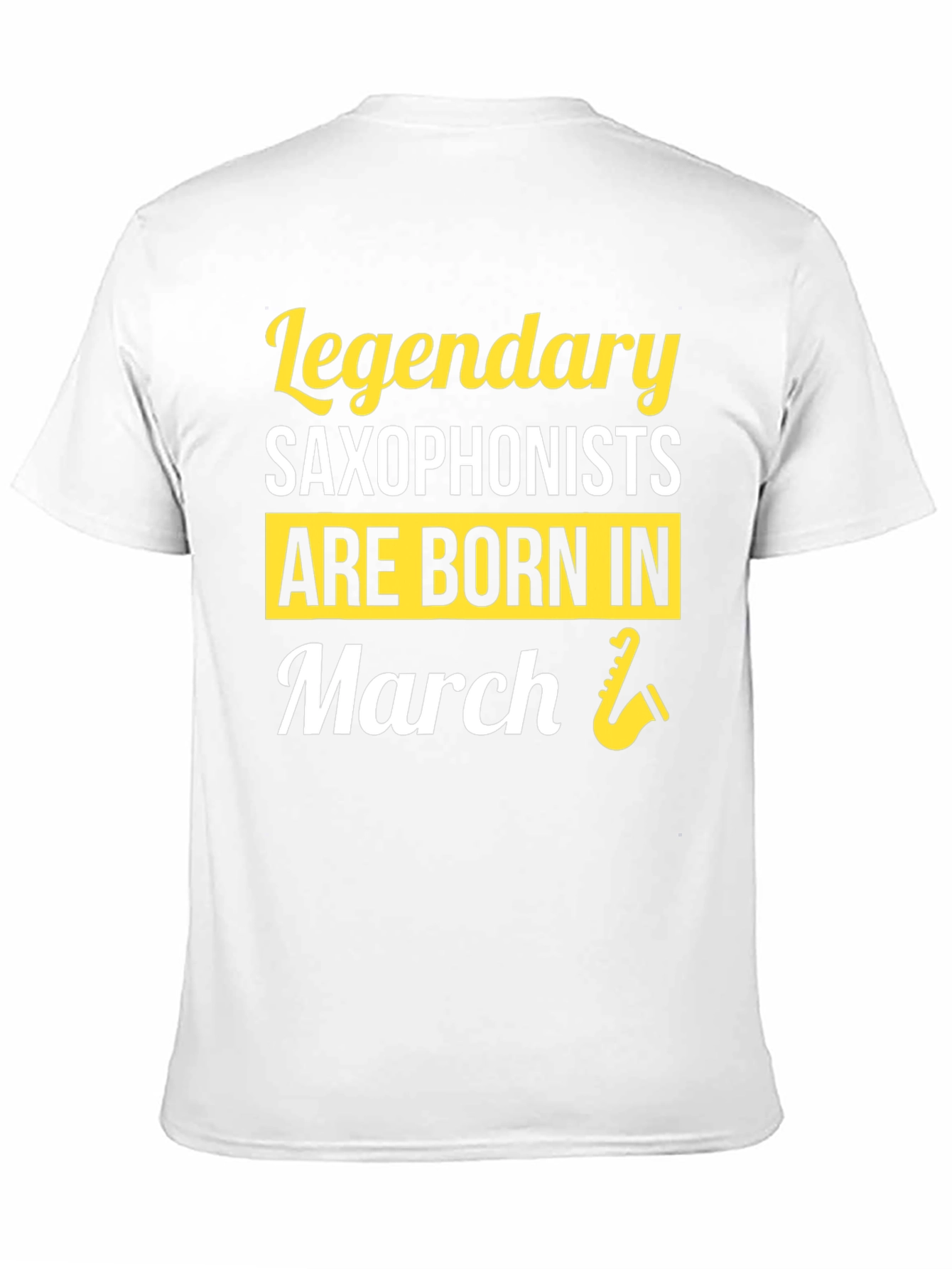 Black Legendary Saxophonists Born in March T-Shirt view 11