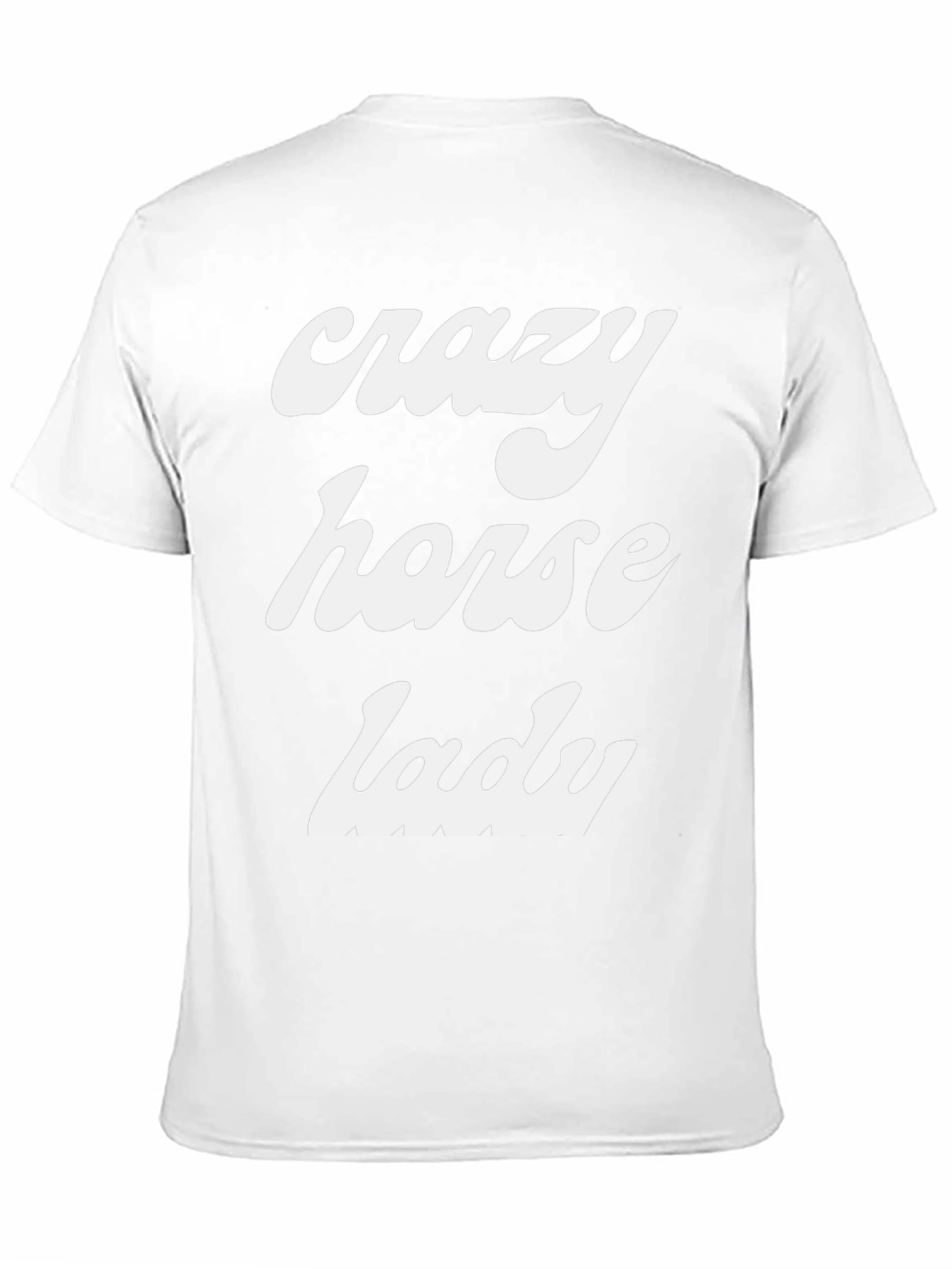 Black Crazy Horse Lady Tee - Novelty Graphic T-Shirt view 11